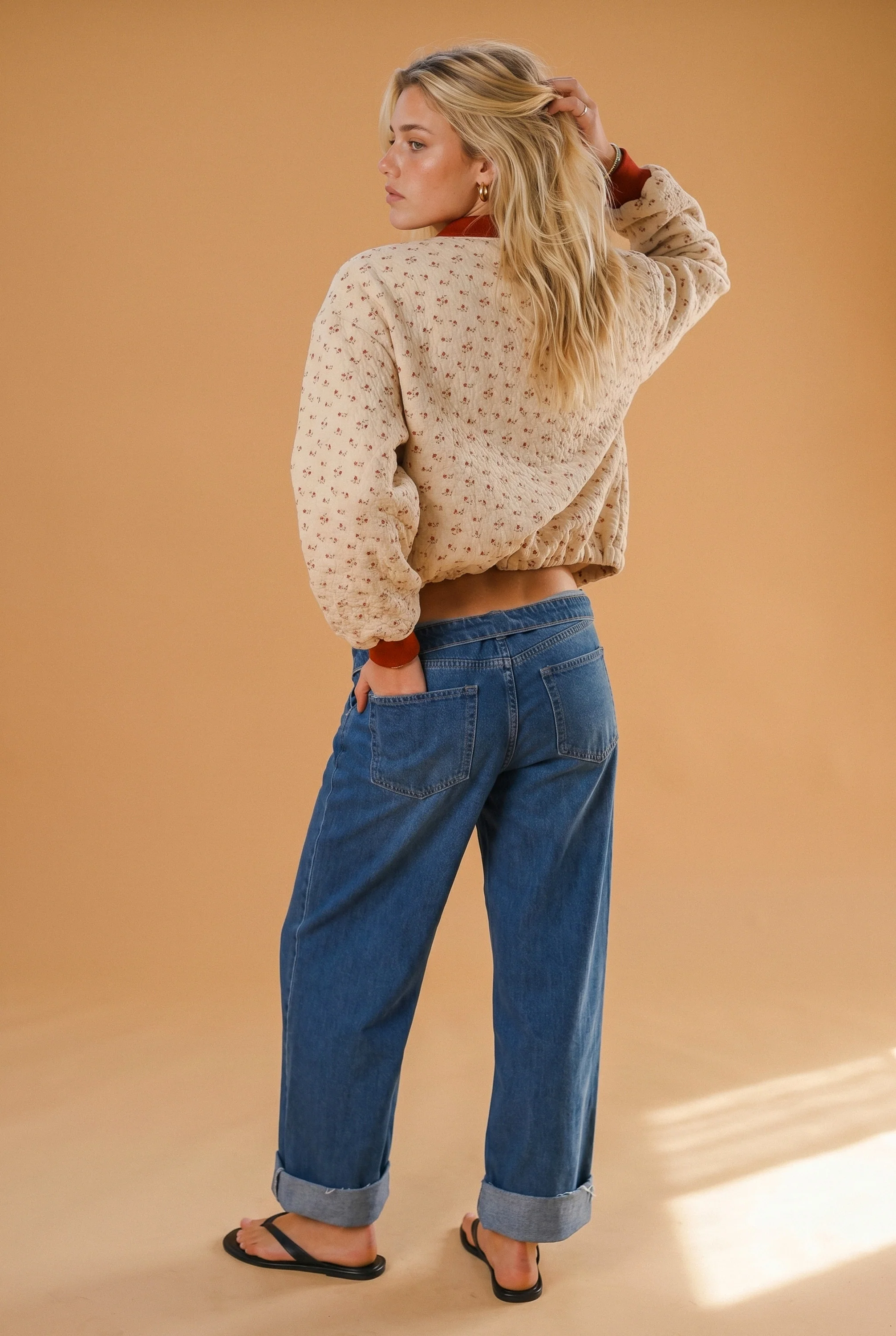 Bomber Jacket Lotta Cream Blossoms - Image 10