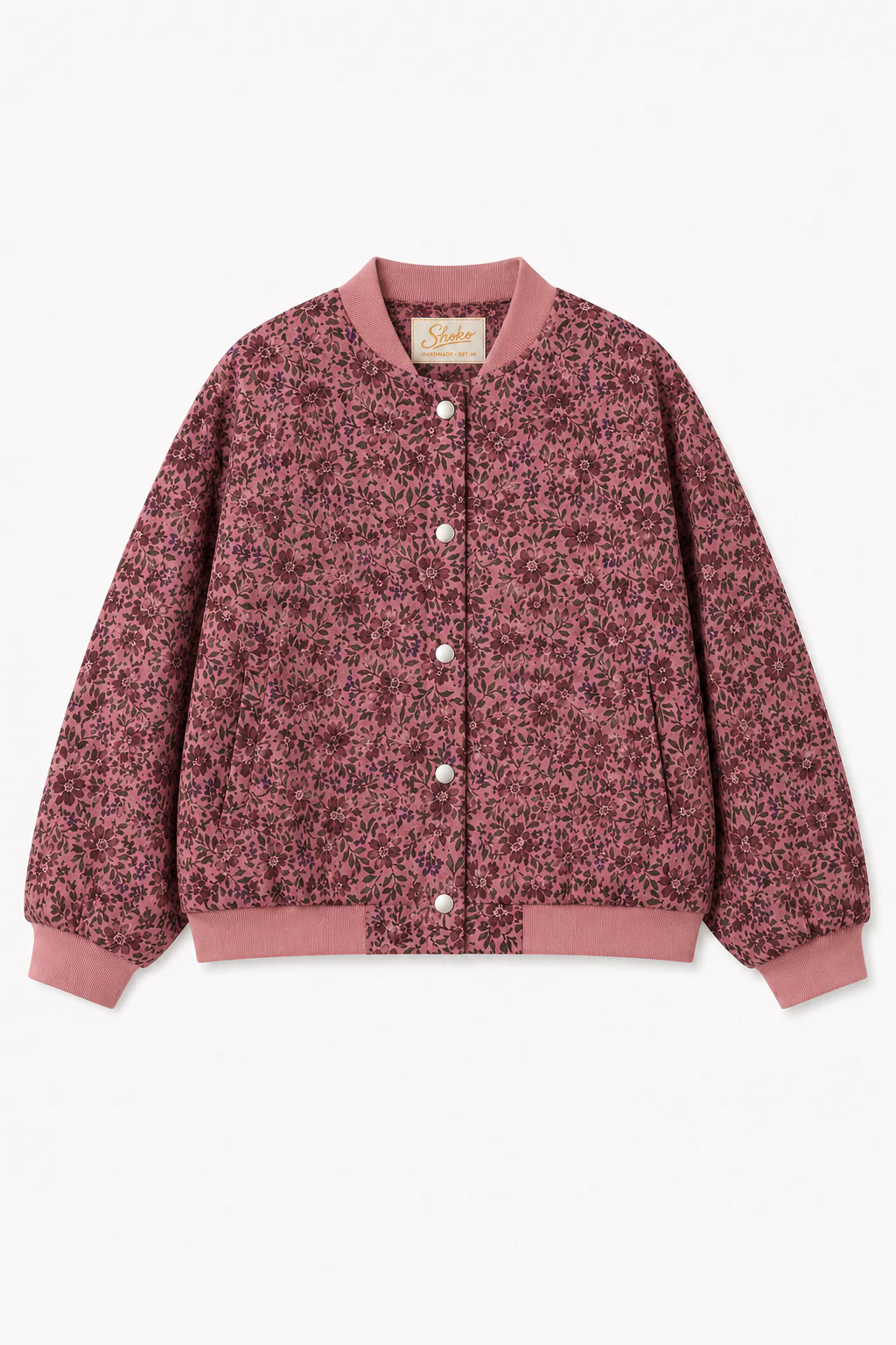 Bomber Jacket Lotta Purple Flowers - Image 2