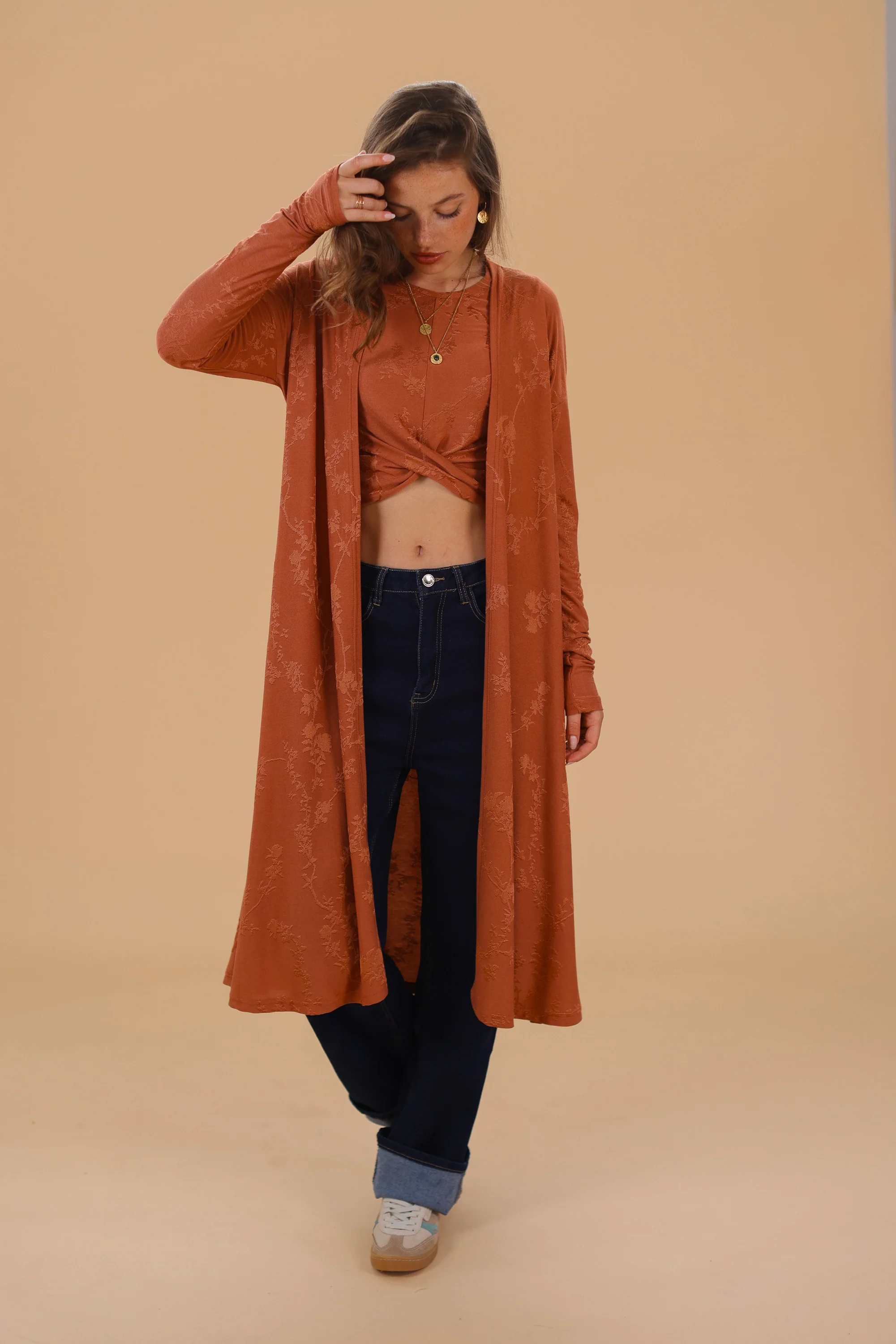 Cardigan Aveline Ginger Flowers