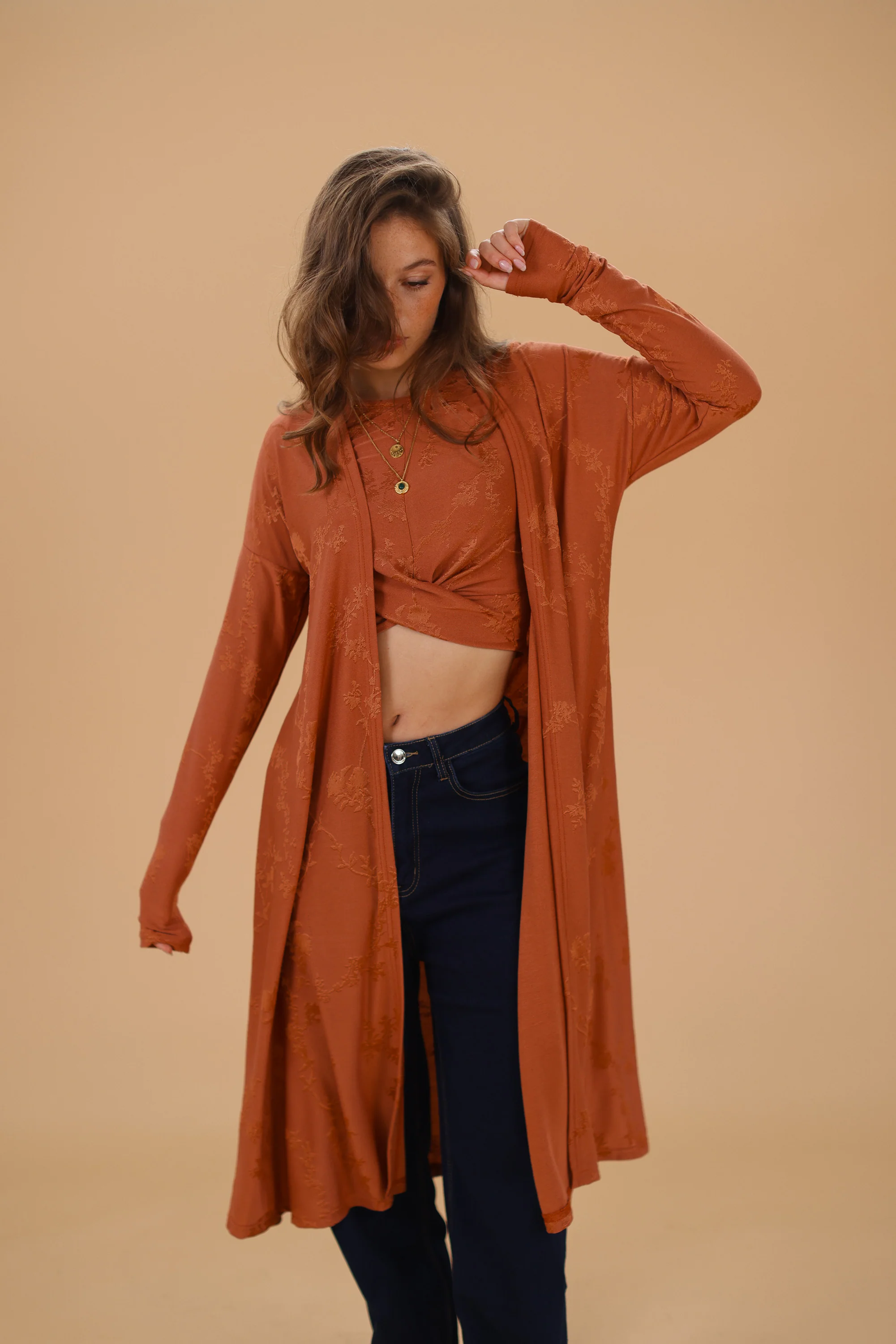 Cardigan Aveline Ginger Flowers - Image 10