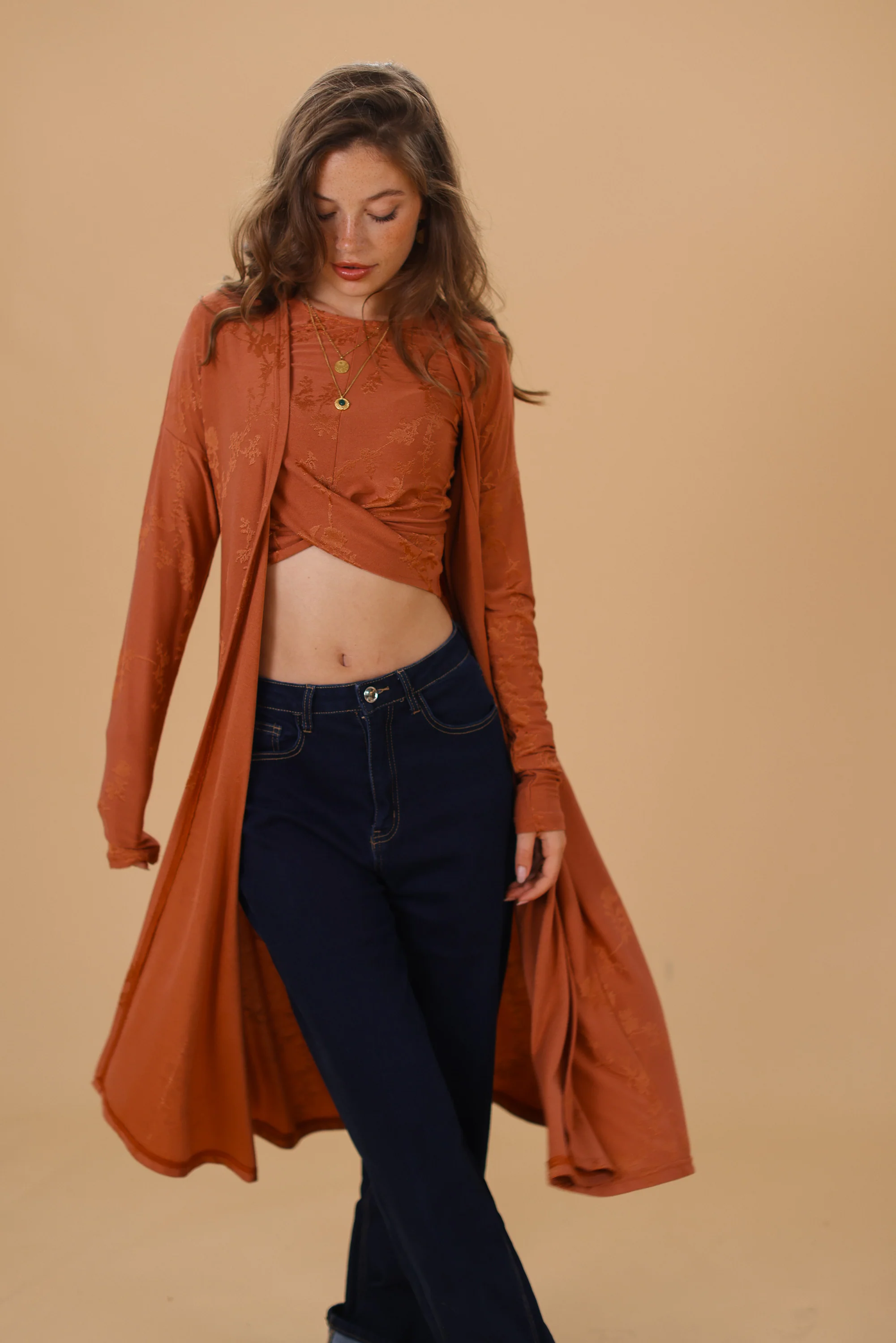 Cardigan Aveline Ginger Flowers - Image 11
