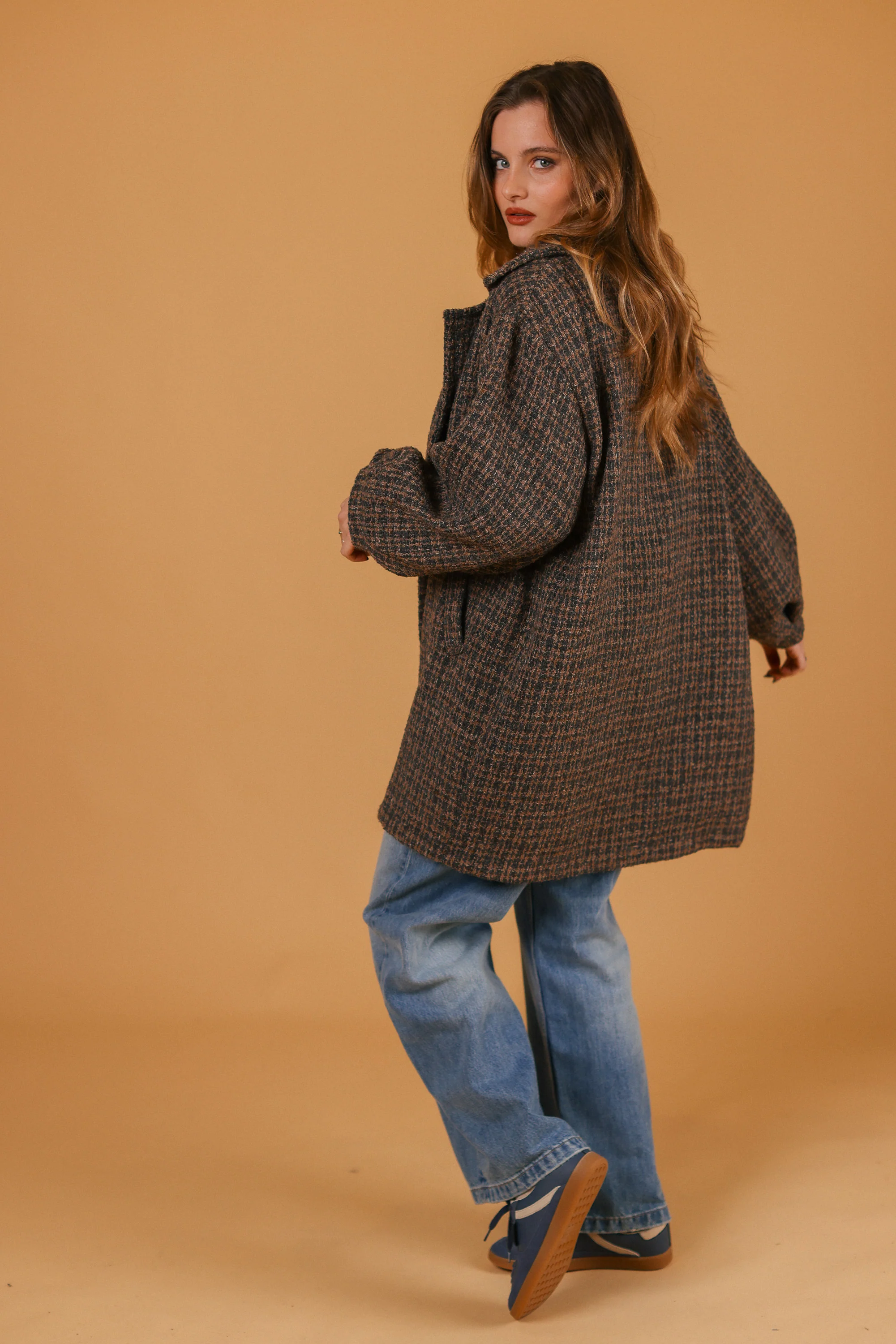 Coat Brinley Petrol-Brown - Image 6
