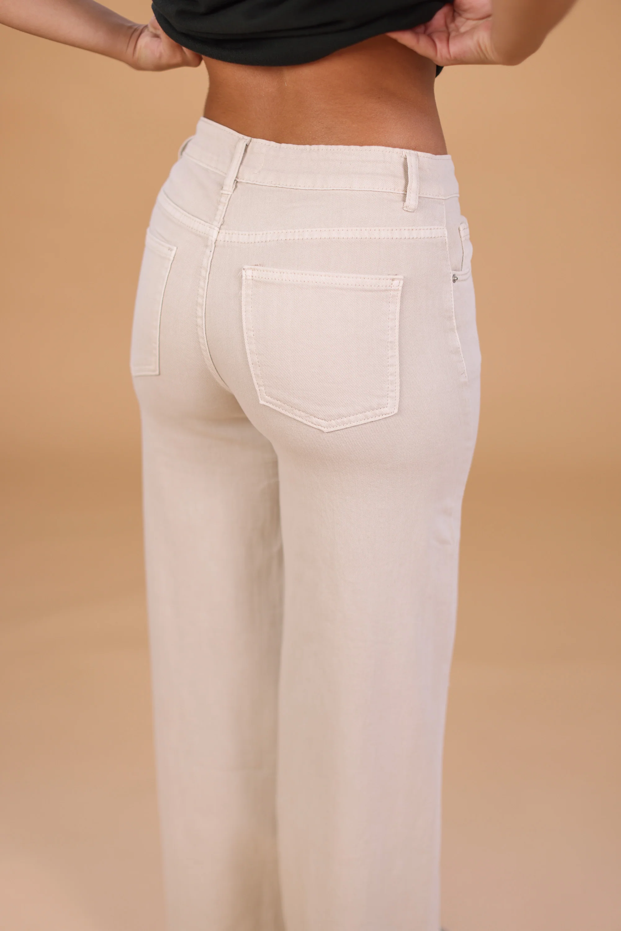Denim Pants Bethany Cream - Image 8