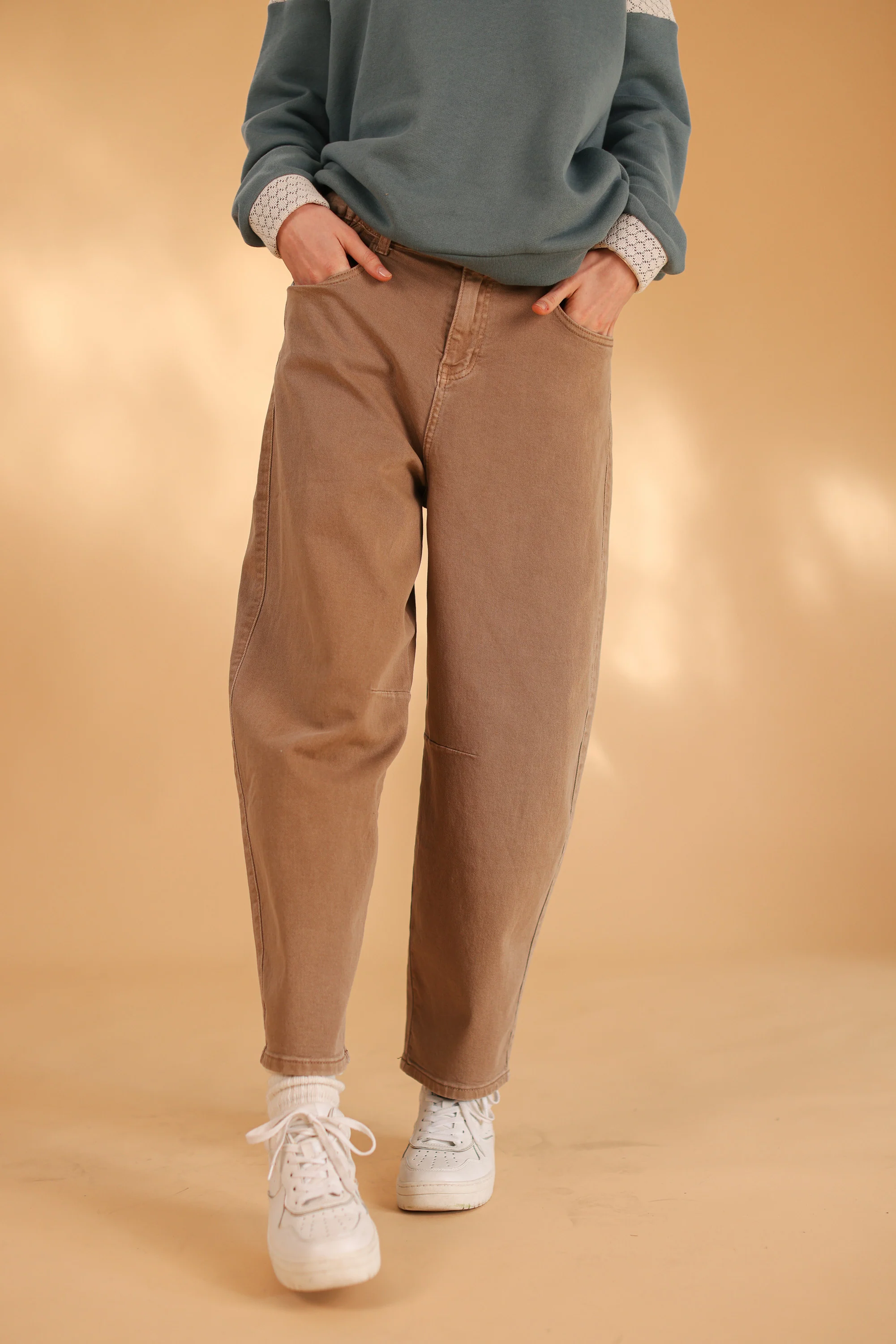 Denim Pants Wanda Camel - Image 7