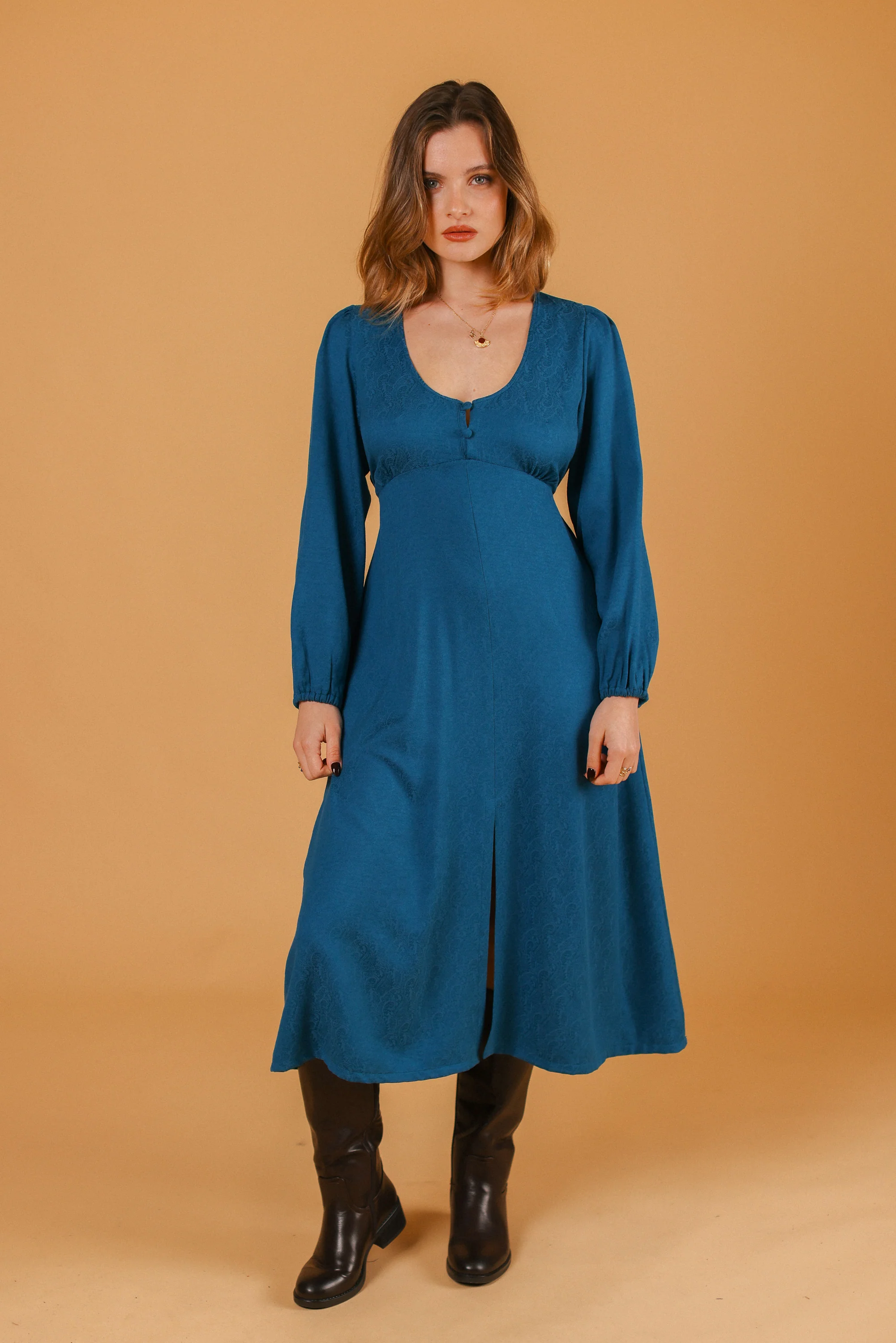 Dress Bronte Petrol - Image 6