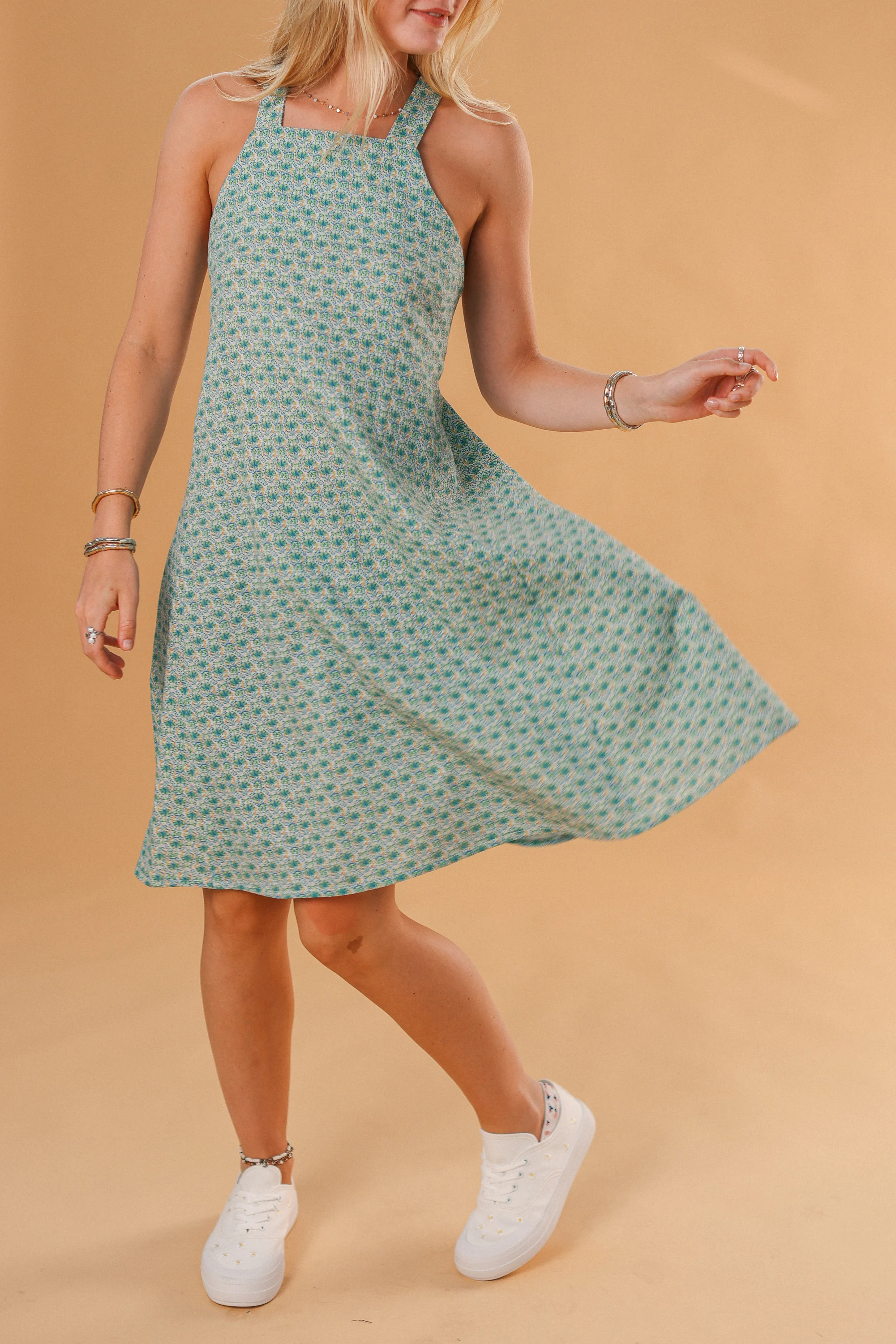 Dress Helene Mint Leafs - Image 8