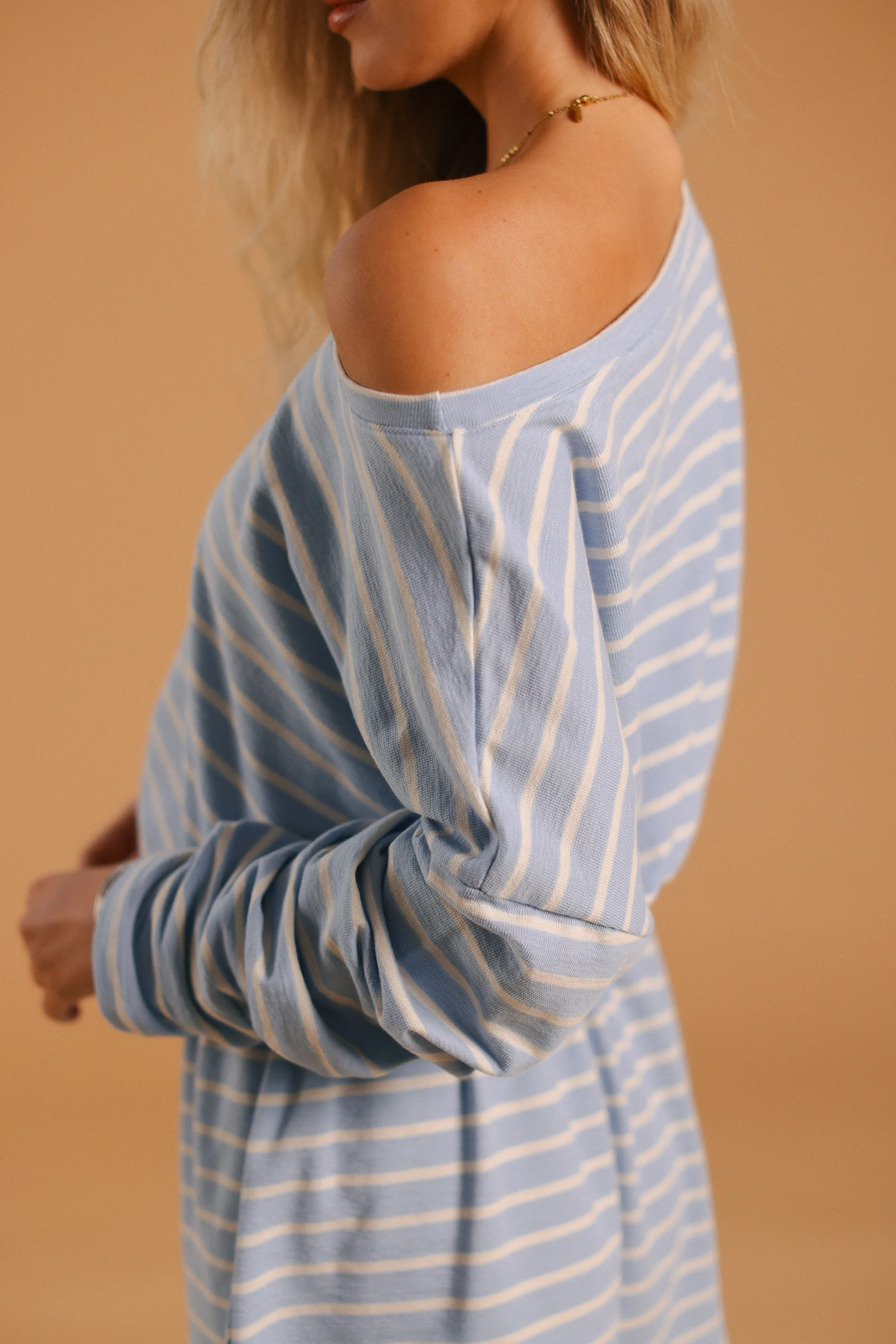 Dress Isabela Light Blue Stripes - Image 6