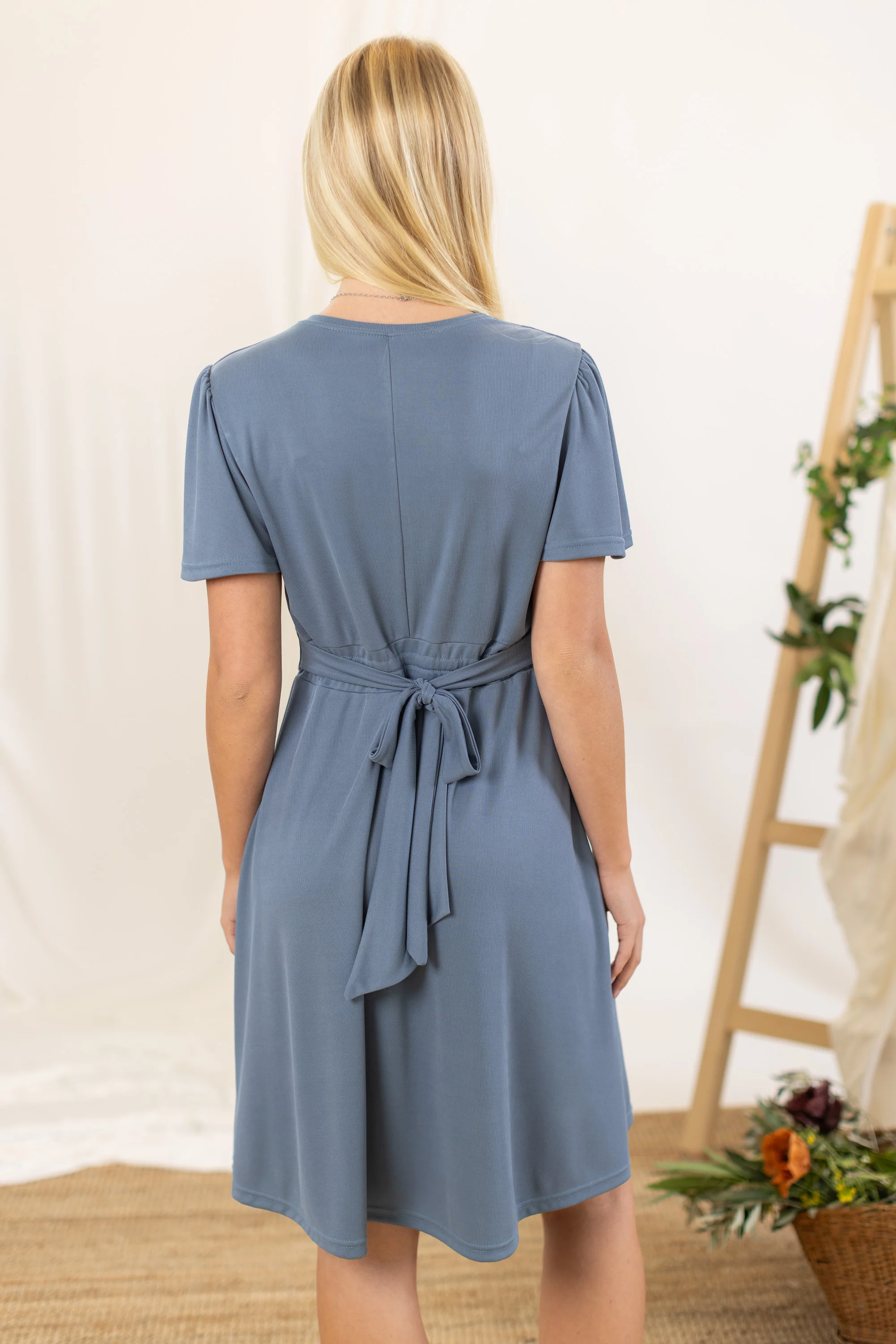 Dress Isalea Dusty Blue - Image 7
