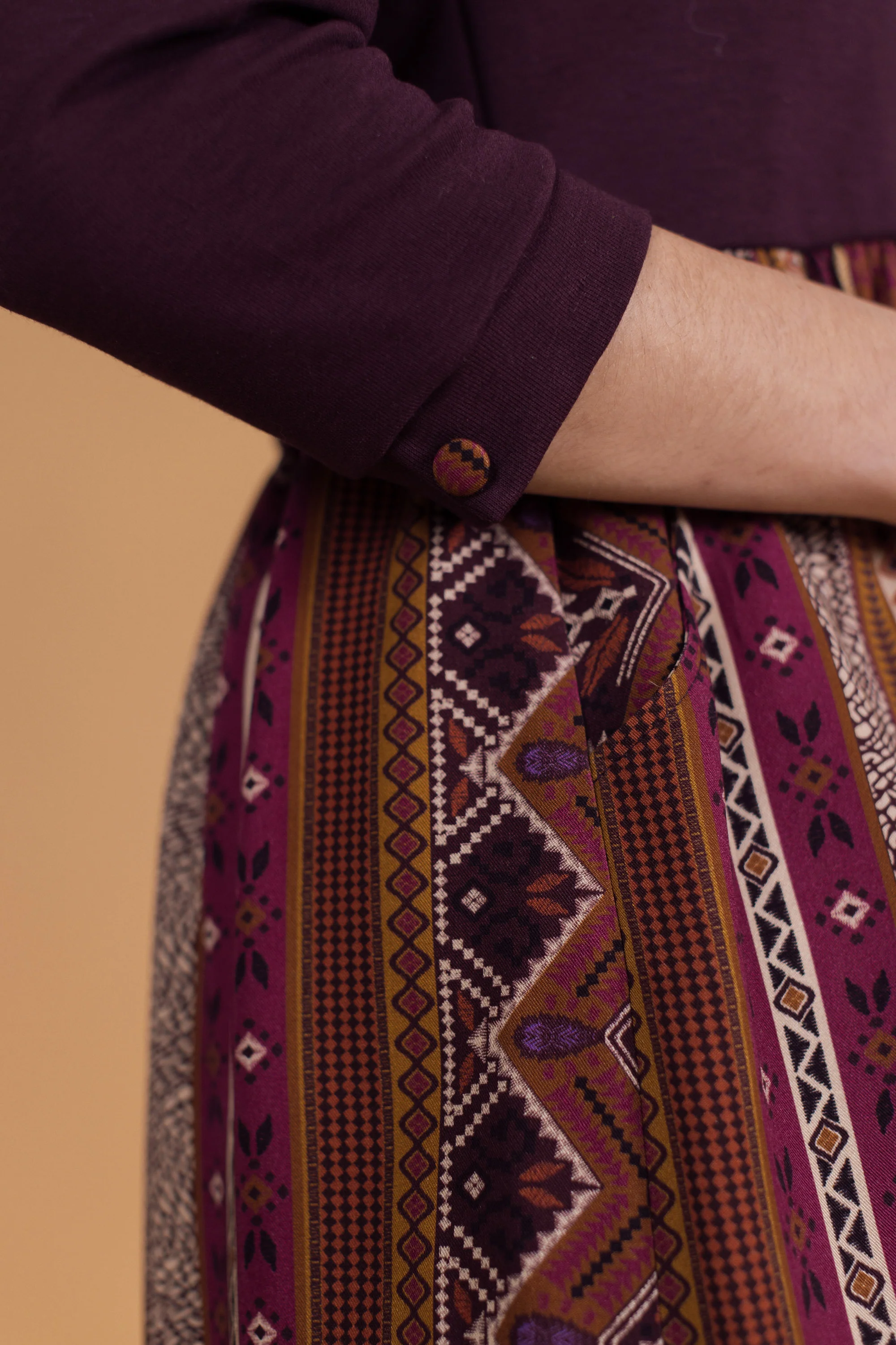 Dress Luiza Purple Ethnic - Image 3