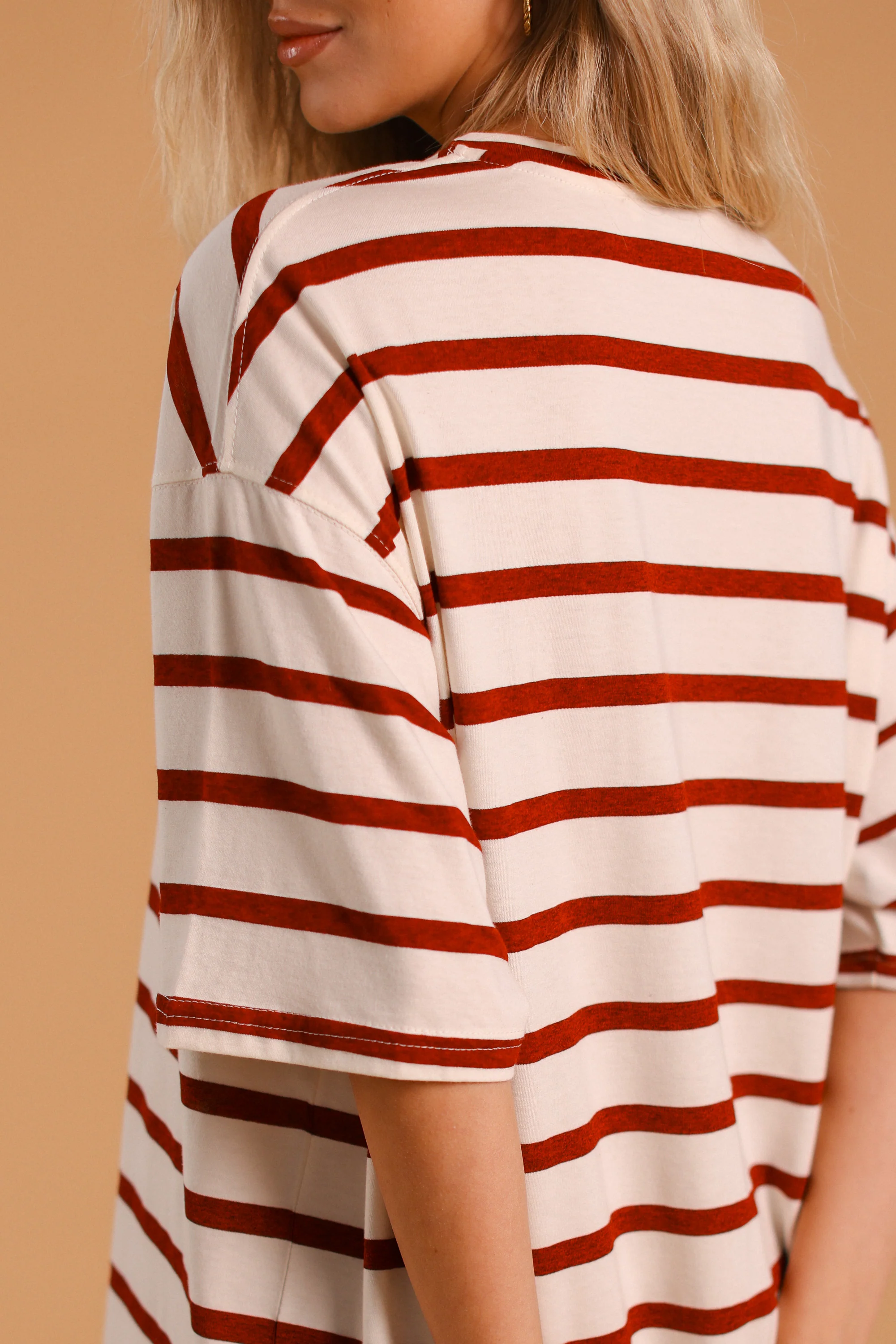 Dress Manuela Red Stripes - Image 5