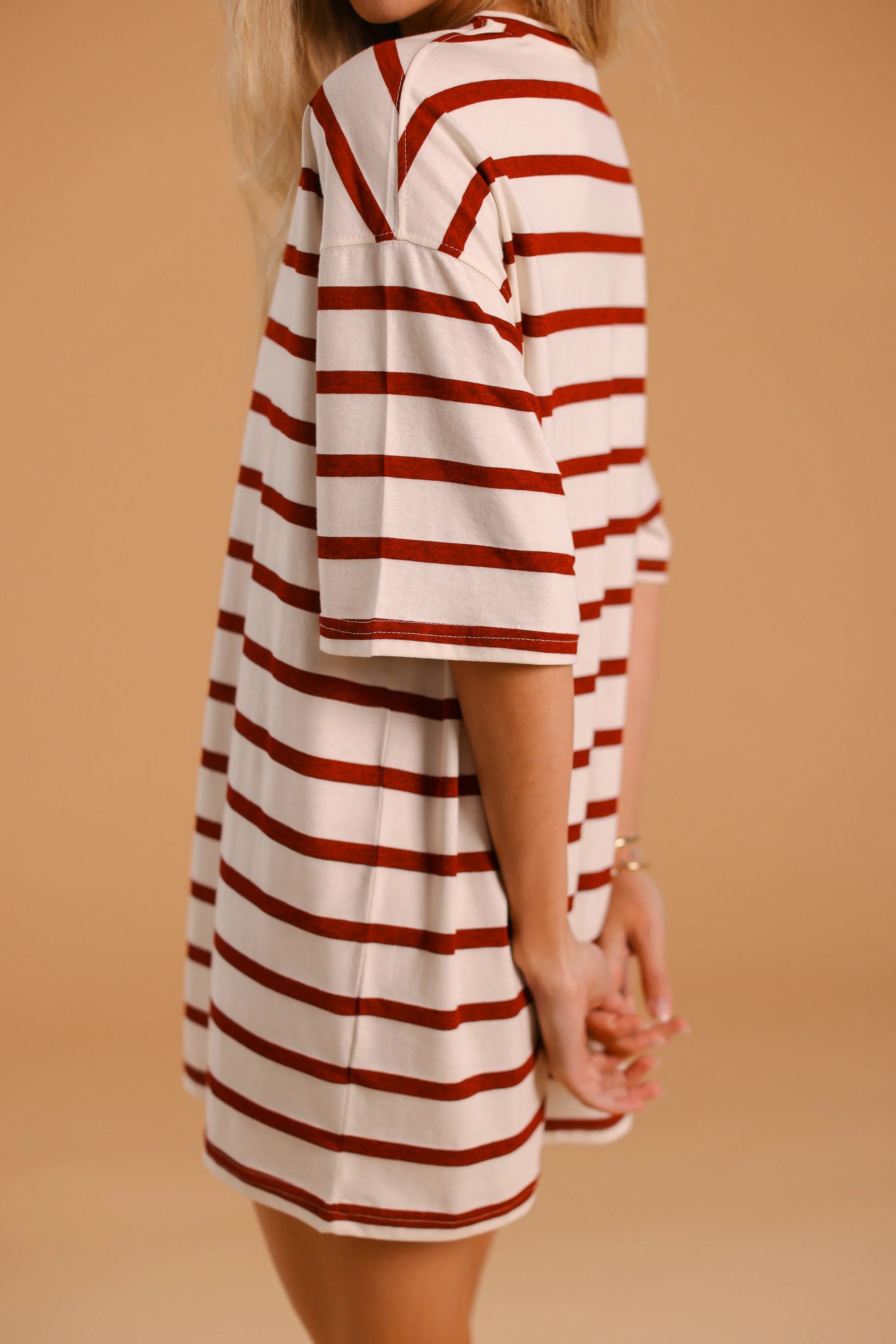 Dress Manuela Red Stripes - Image 8