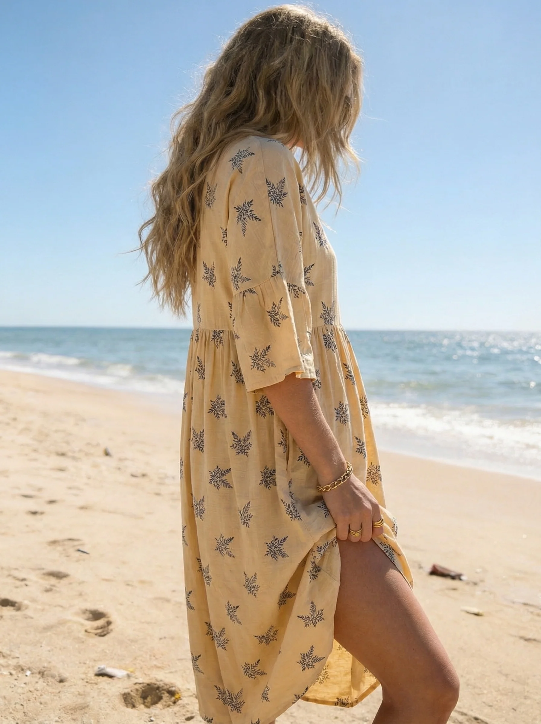 Dress Marvina Dusty Yellow - Image 4