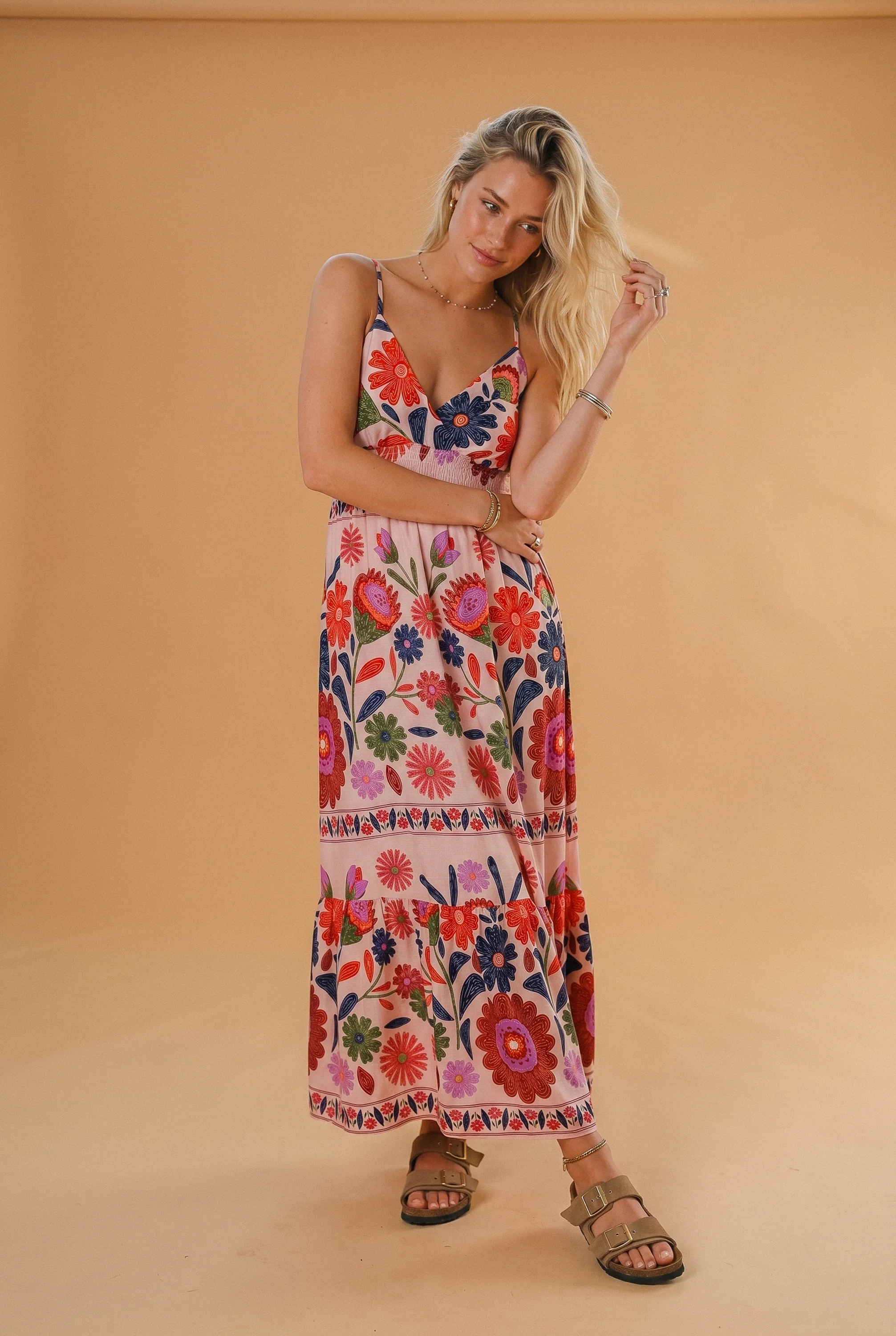 Dress Mila Pink Floral - Image 8