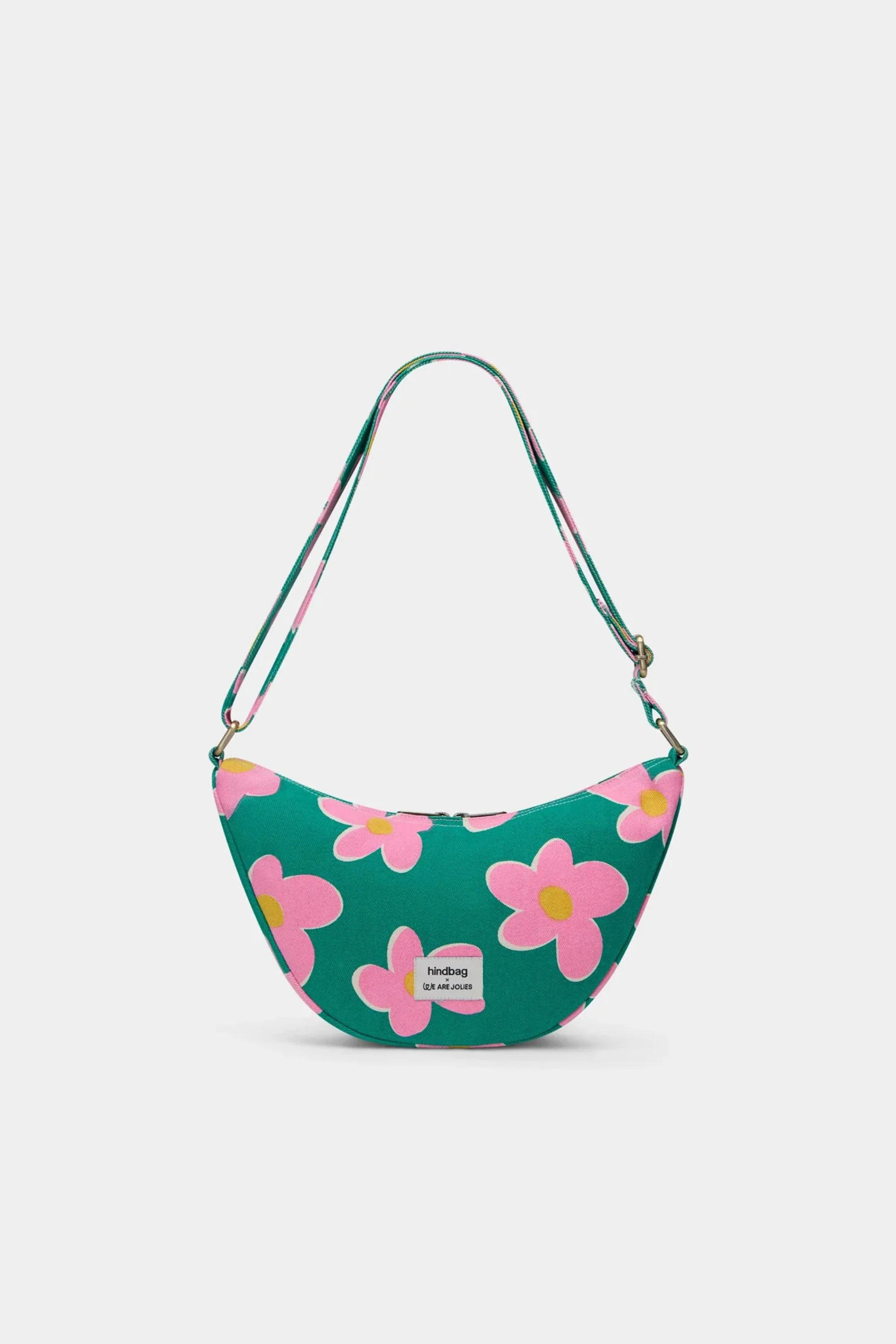Half Moon Bag Andrea Big Flowers - Image 3