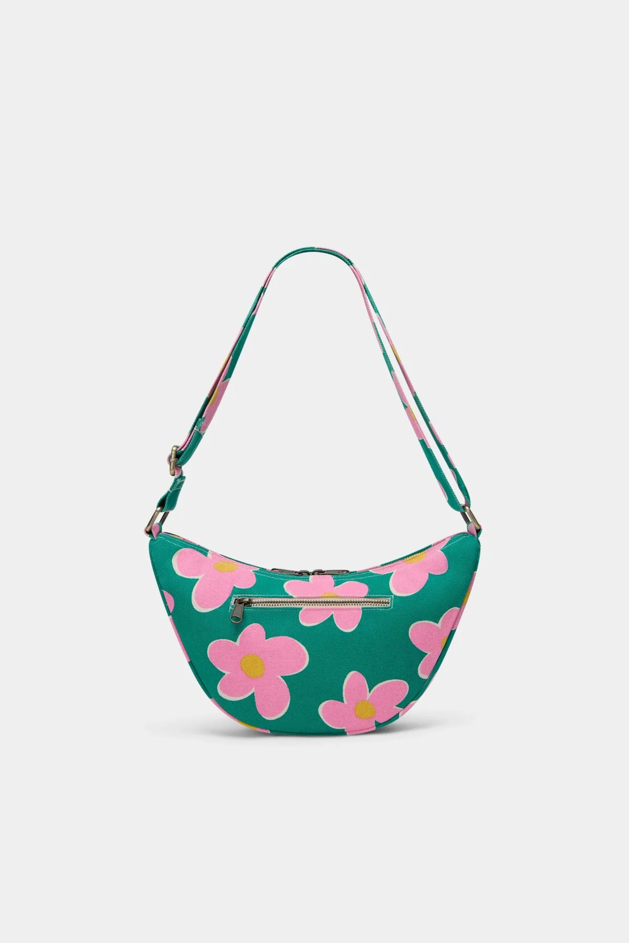 Half Moon Bag Andrea Big Flowers - Image 5