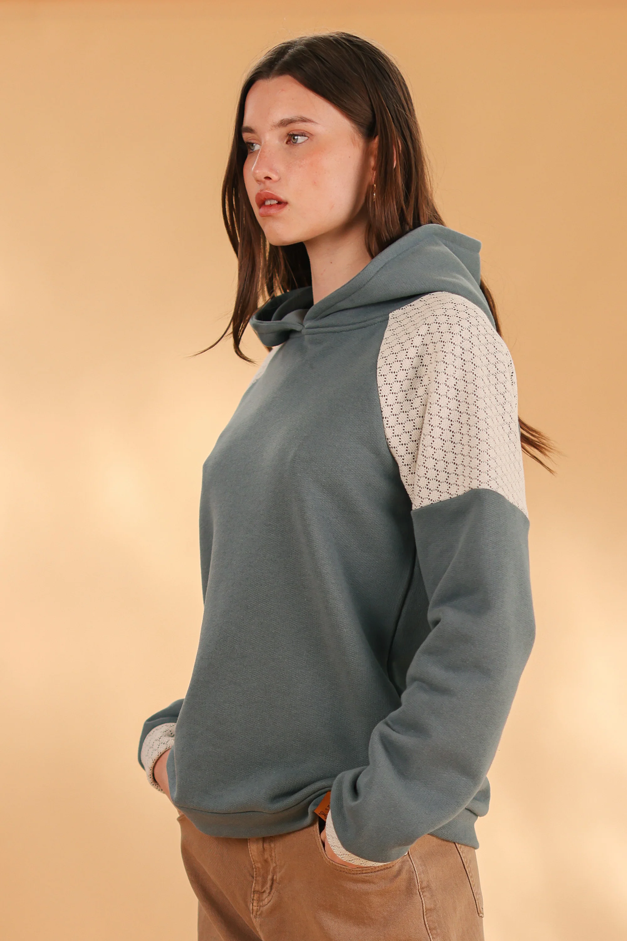 Hoodie Meyra Teal Lace - Image 2
