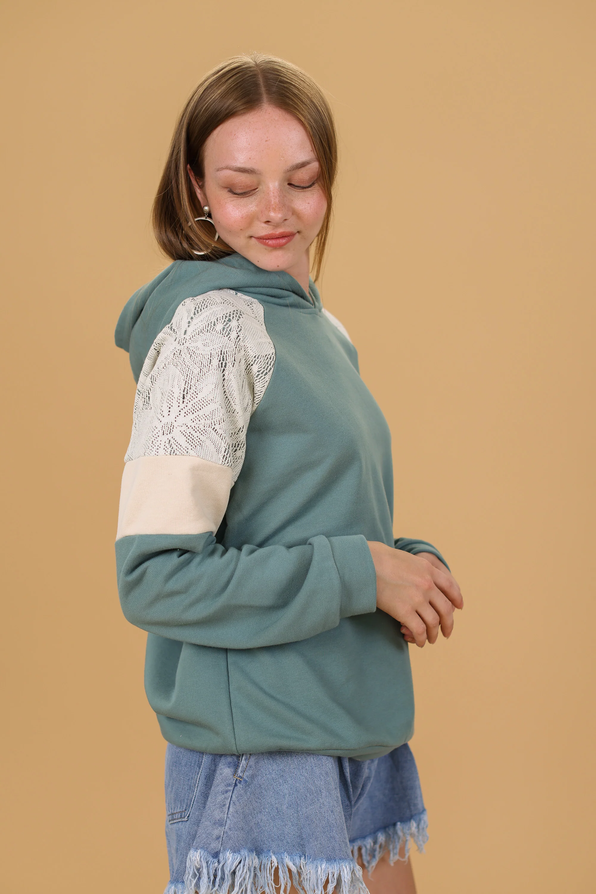 Hoodie Vera Mint Laced - Image 6