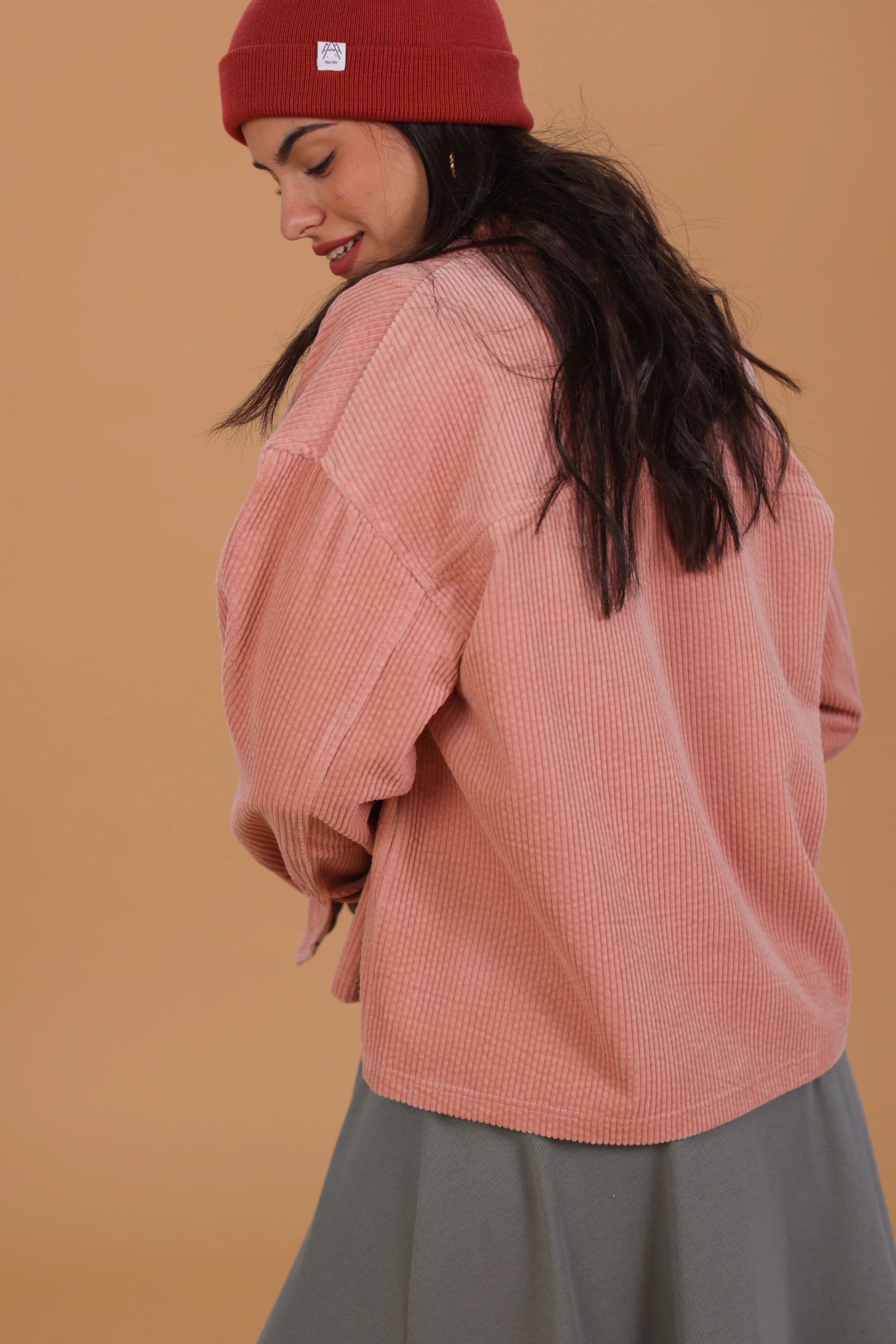 Jacket Calla Dusty Pink Leaves - Image 3