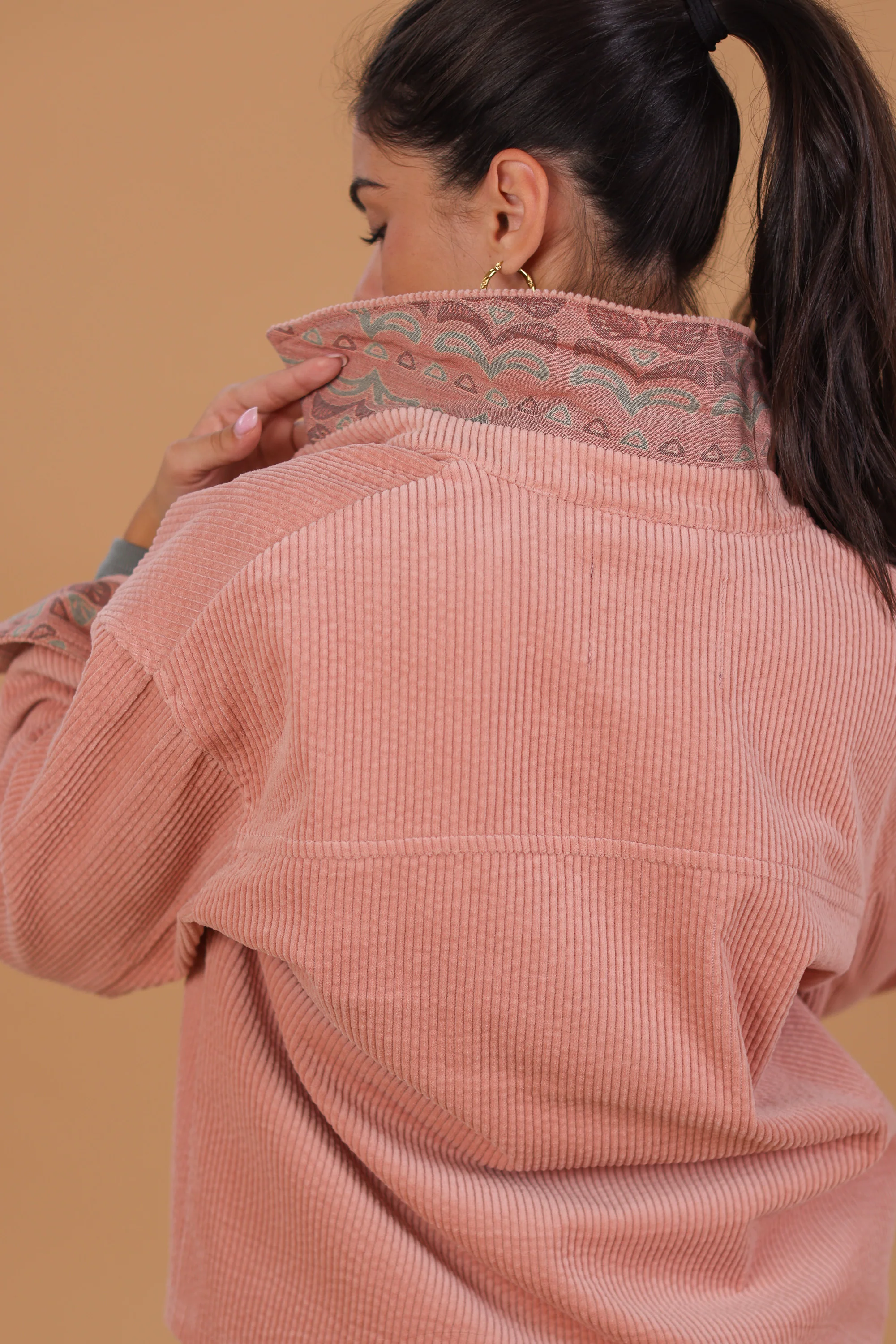 Jacket Calla Dusty Pink Leaves - Image 6