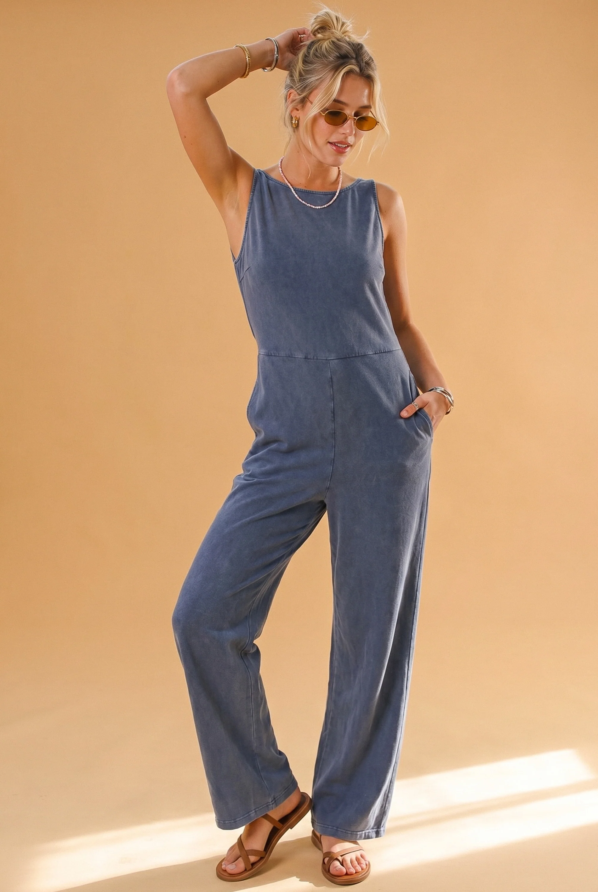 Jumpsuit Carla Stonewashed Blue - Image 11