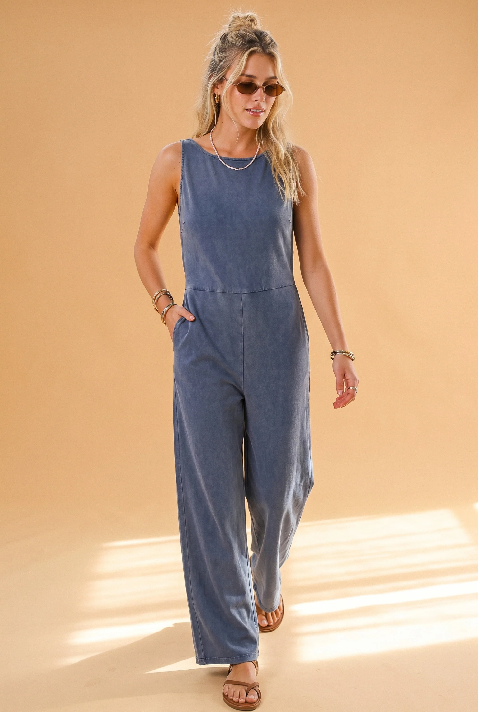 Jumpsuit Carla Stonewashed Blue - Image 7