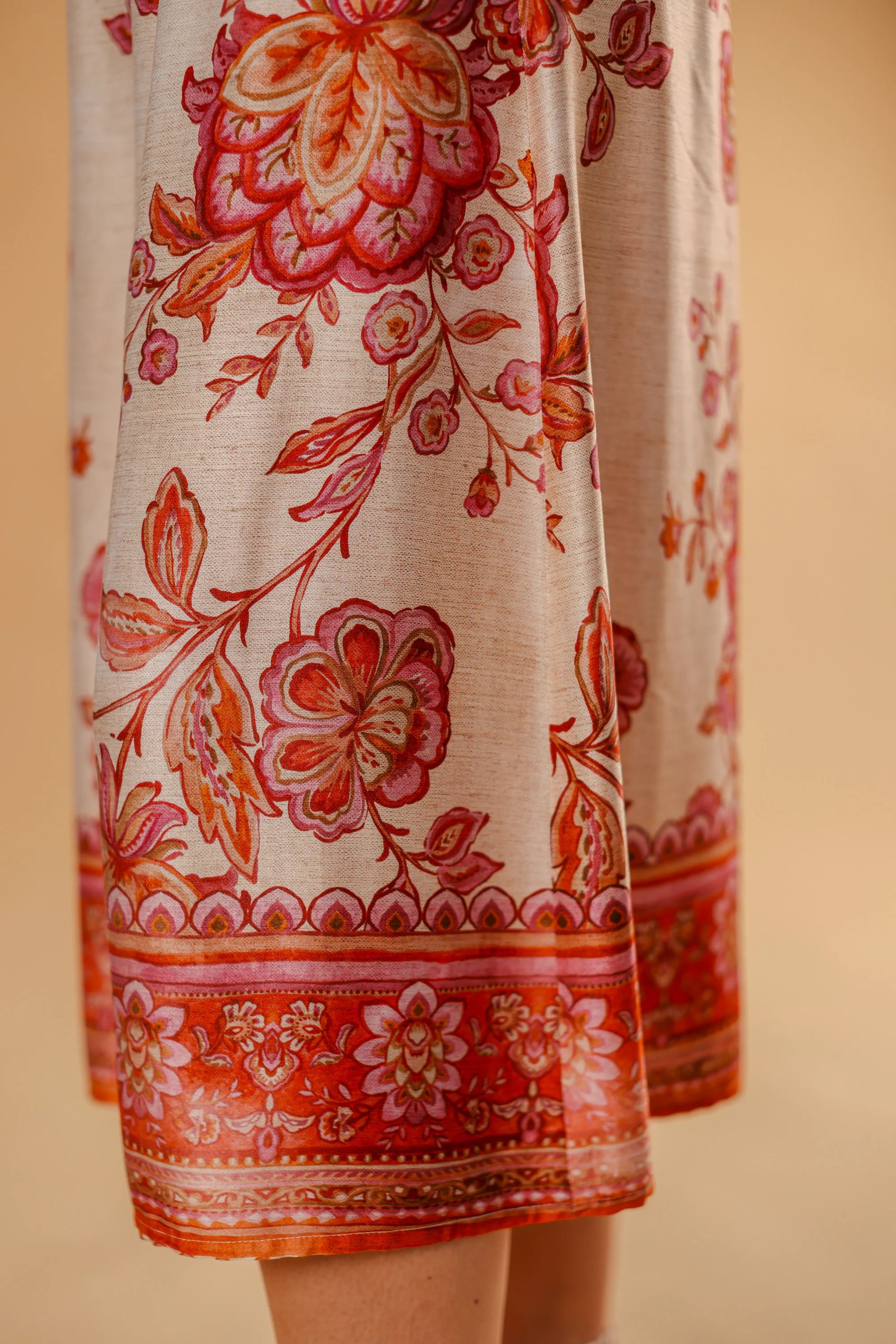 Jupe Culotte Jessie Rouge Flowers - Image 9