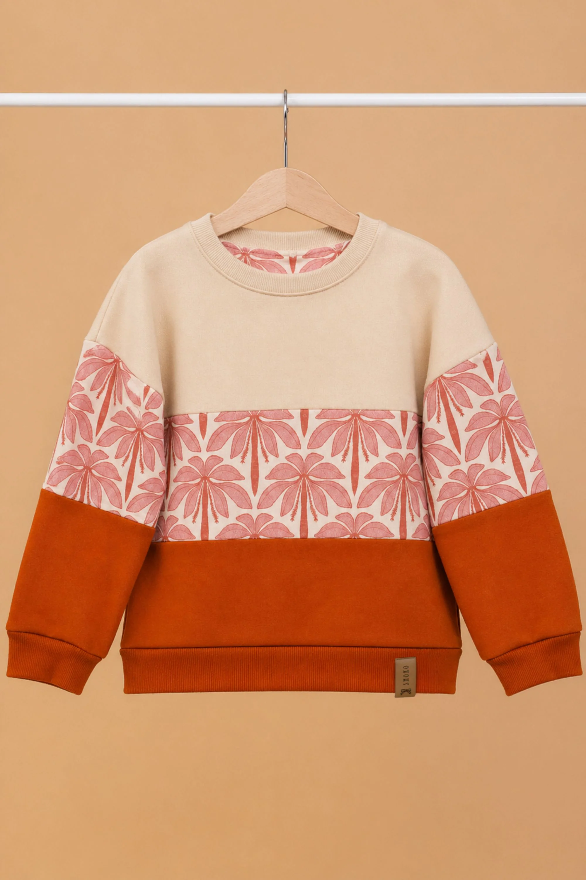 Kids Sweater Mia Cream Rose Palms