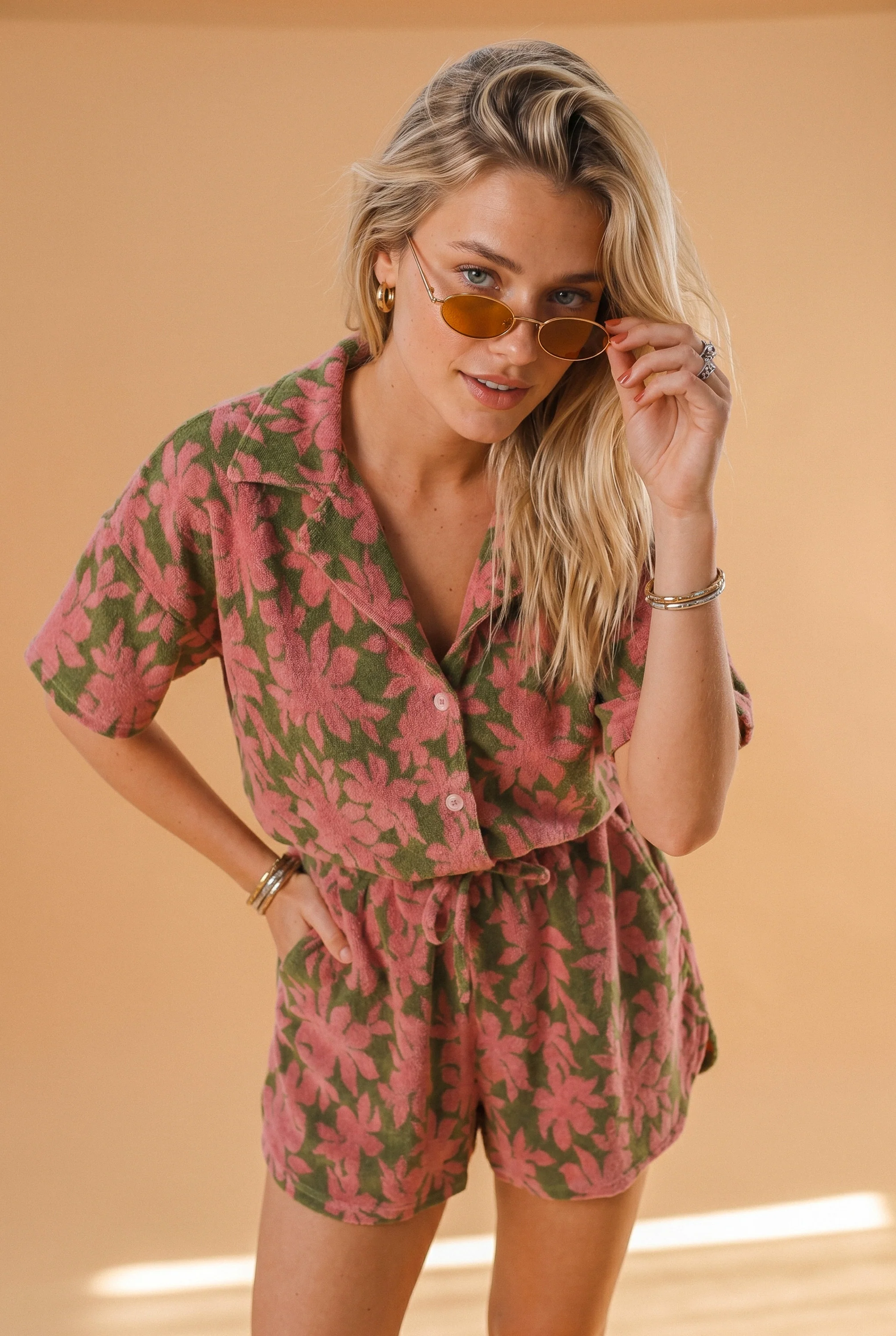 Playsuit Lara Green Palms - Image 3