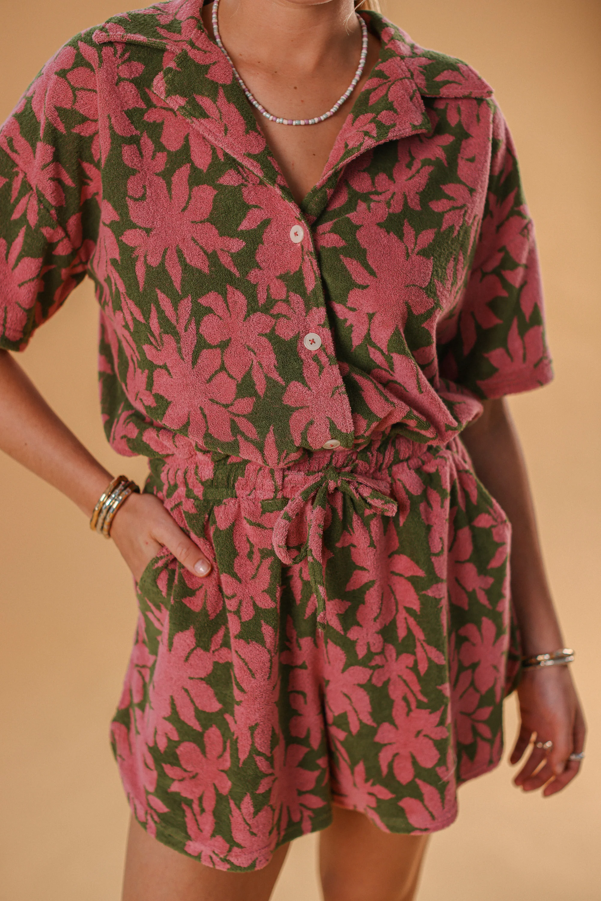 Playsuit Lara Green Palms - Image 5