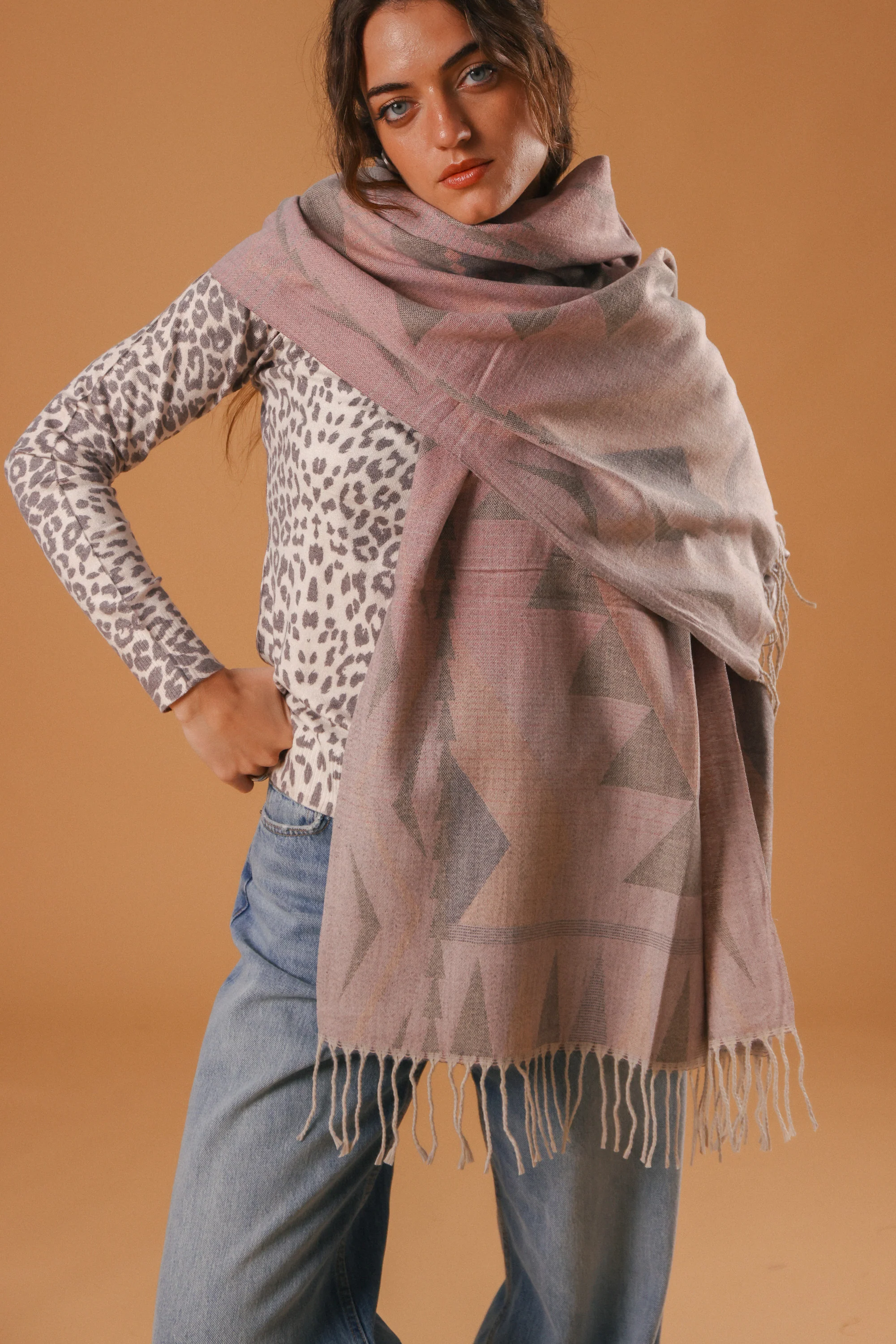 Scarf Auravine Pink Pastels - Image 3