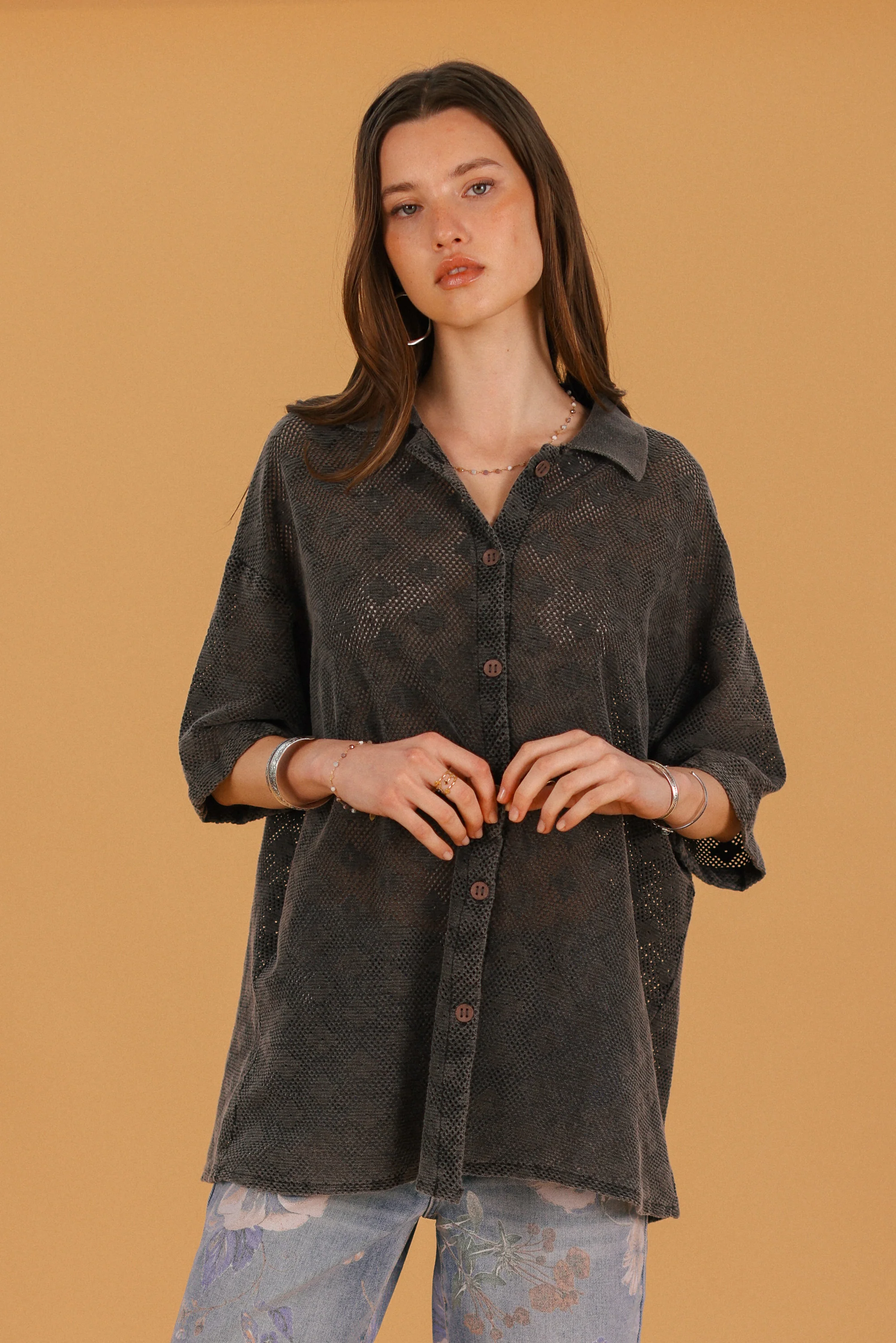 Shirt Elio Stonewashed Grey - Image 3
