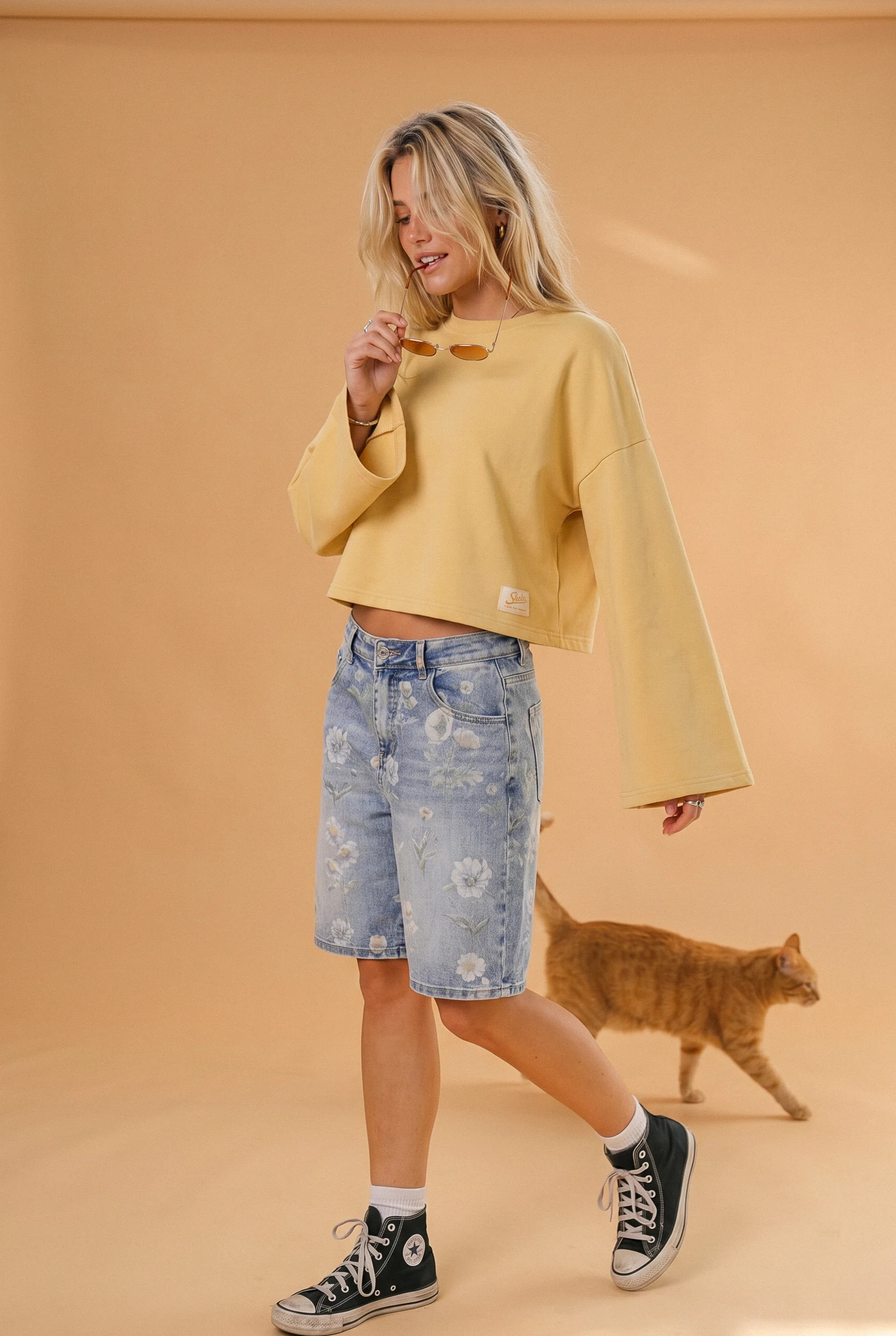 Shorts Wildflowers Denim - Image 4