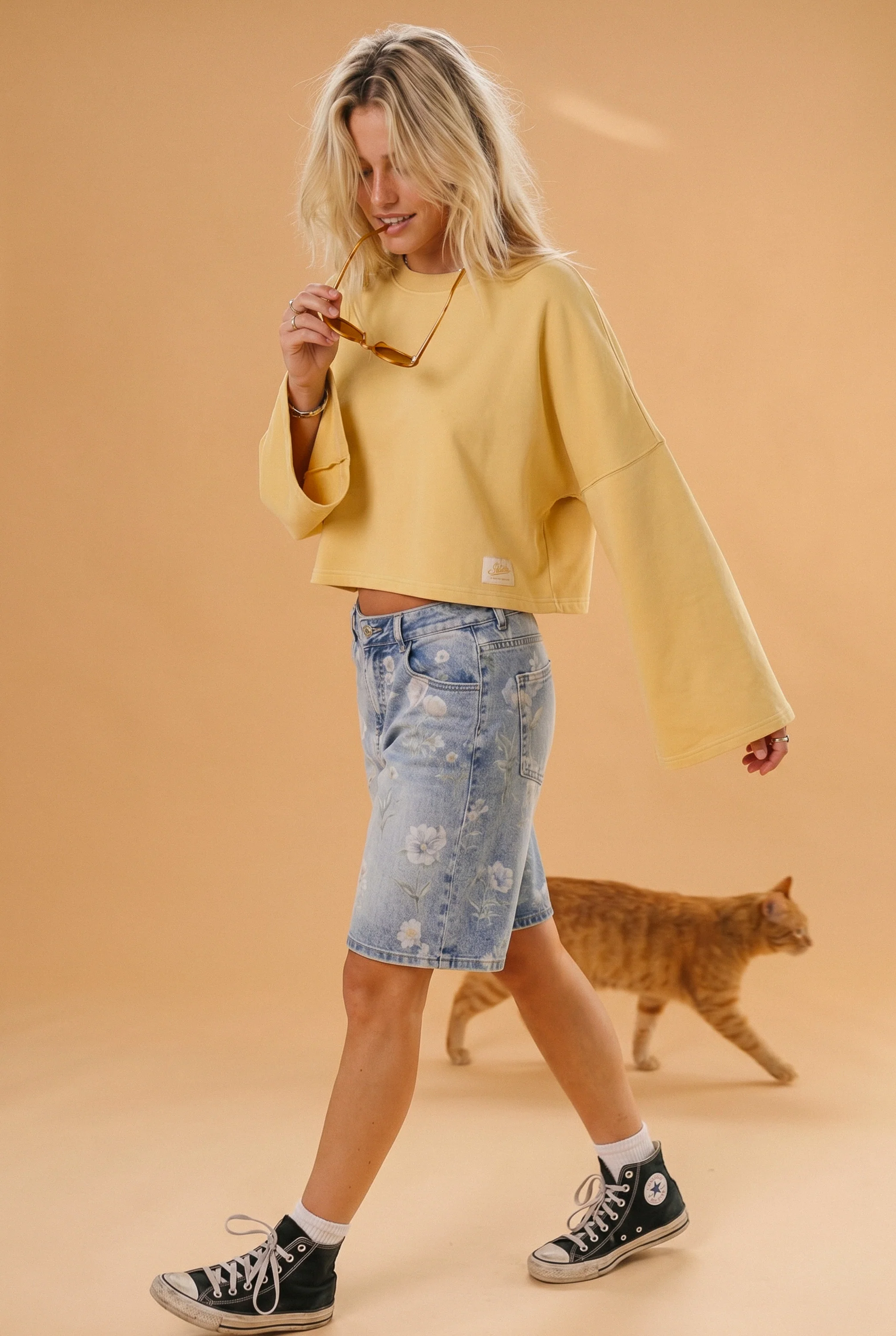 Shorts Wildflowers Denim - Image 9