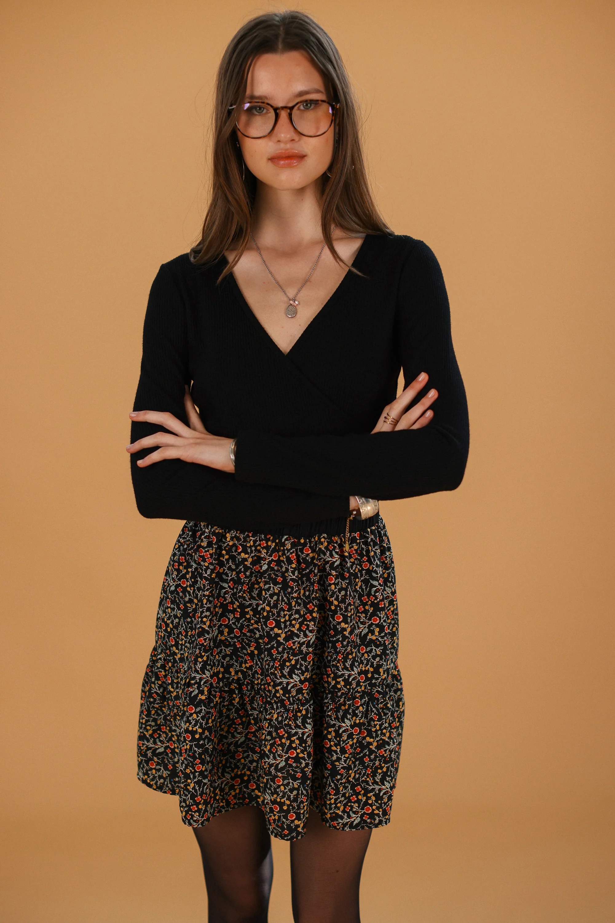 Skirt Eren Black Floral - Image 5