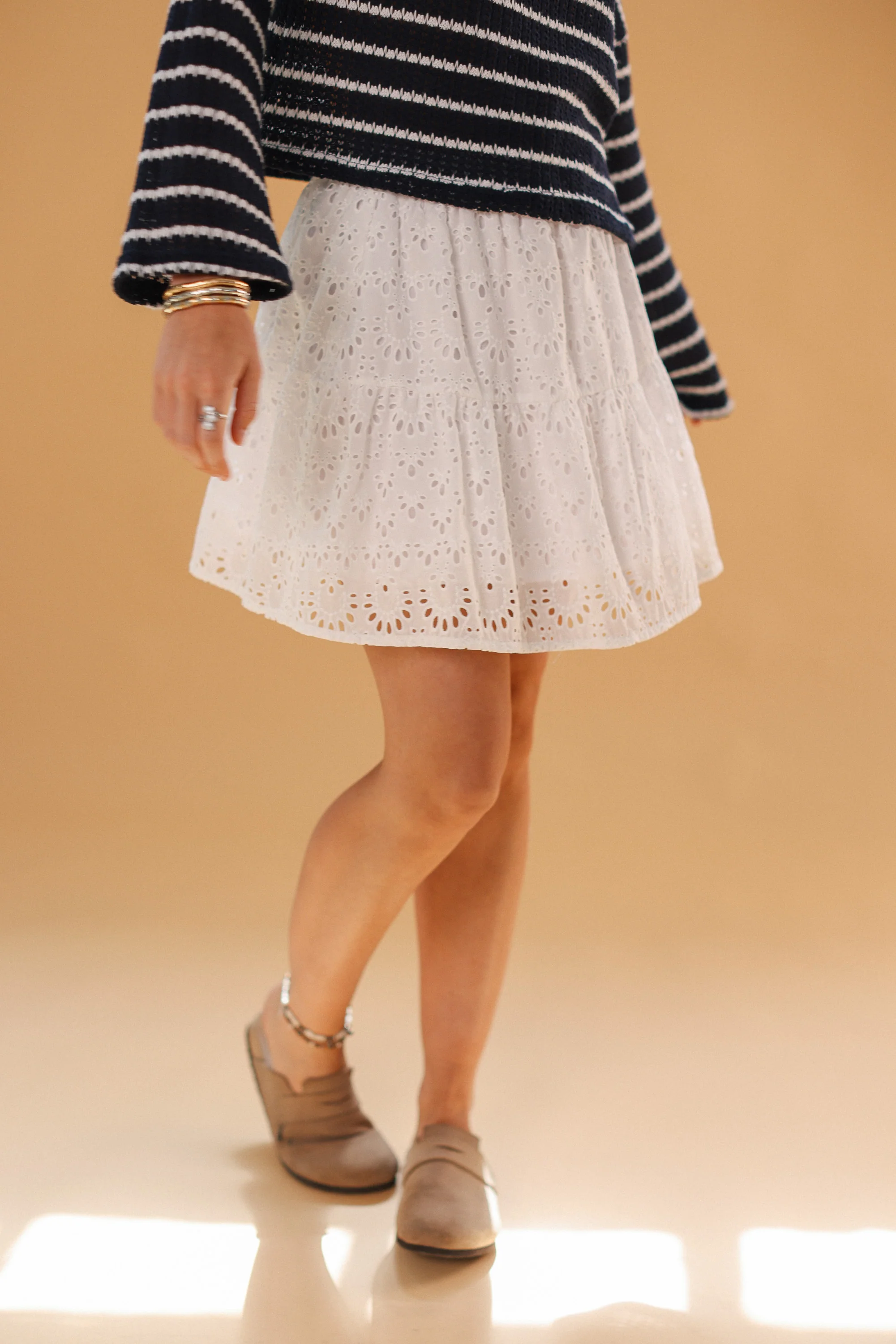 Skirt Joryn White Embroidered - Image 11