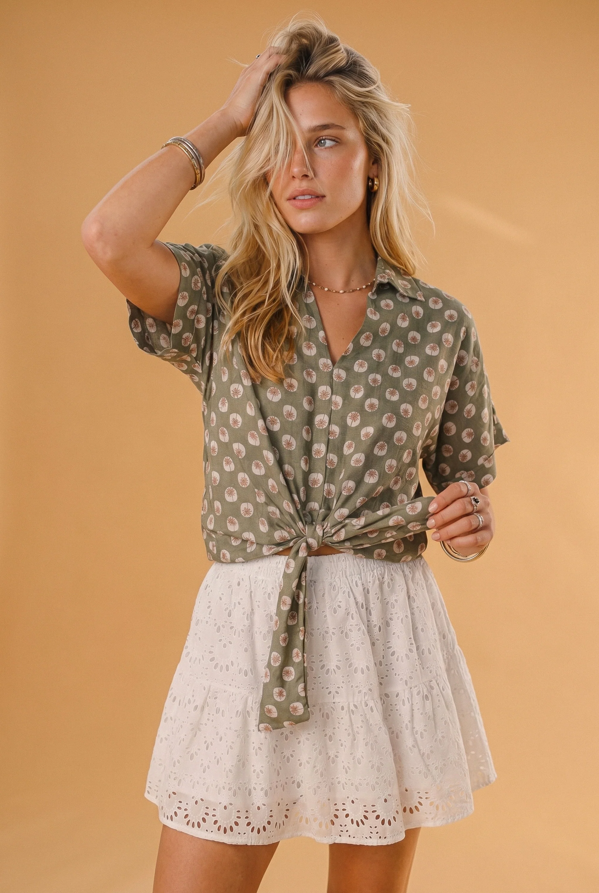 Skirt Joryn White Embroidered - Image 13