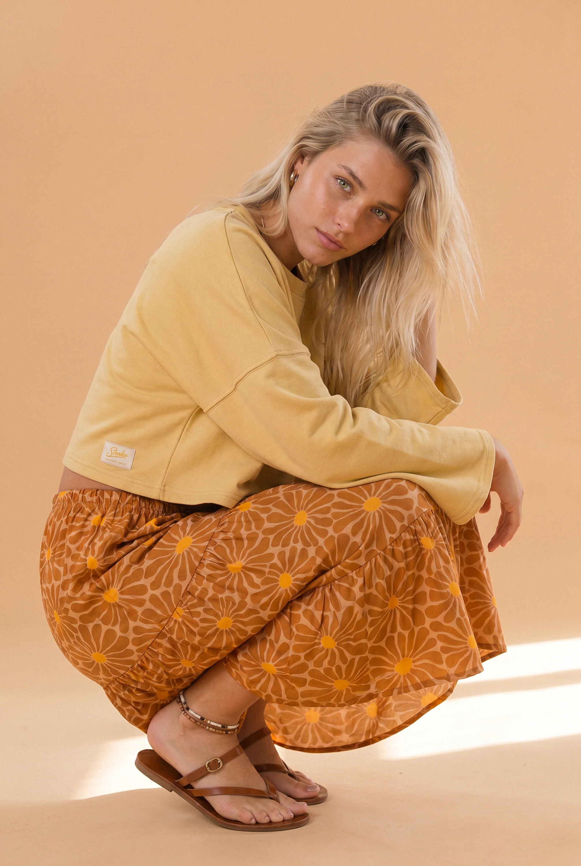 Skirt Martha Retro Daisies - Image 3