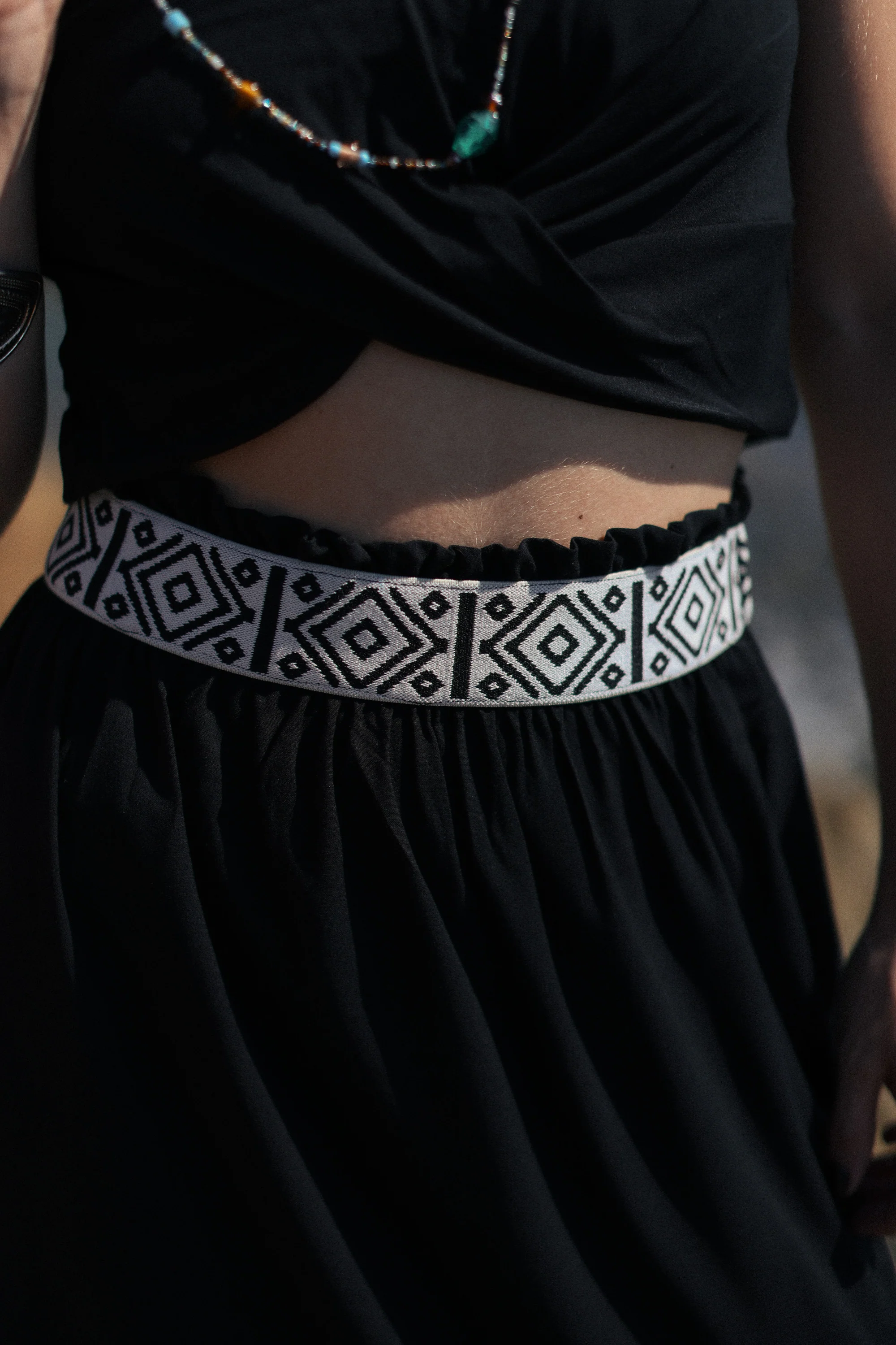 Skirt Nayeli Black Boho - Image 3