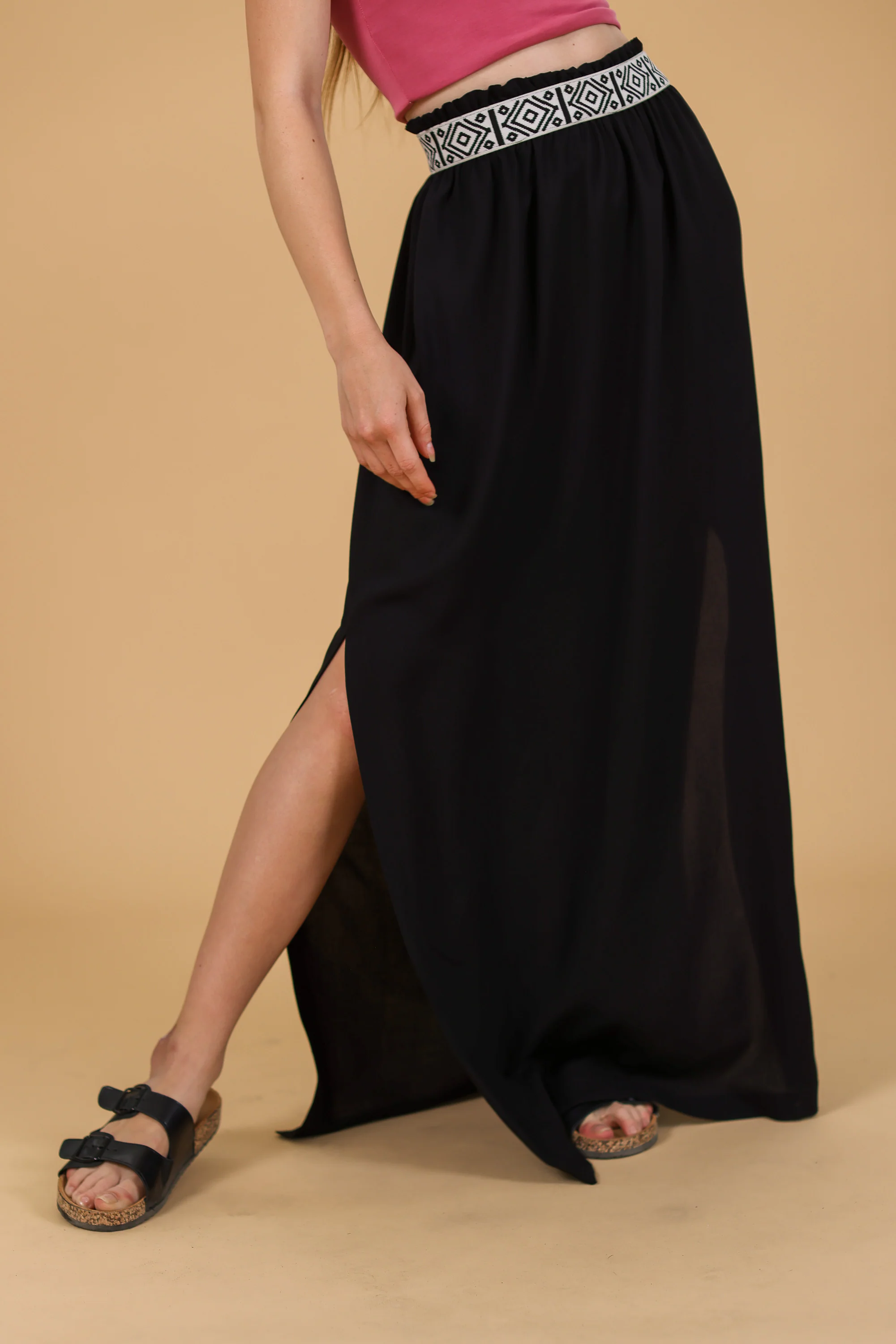 Skirt Nayeli Black Boho - Image 4