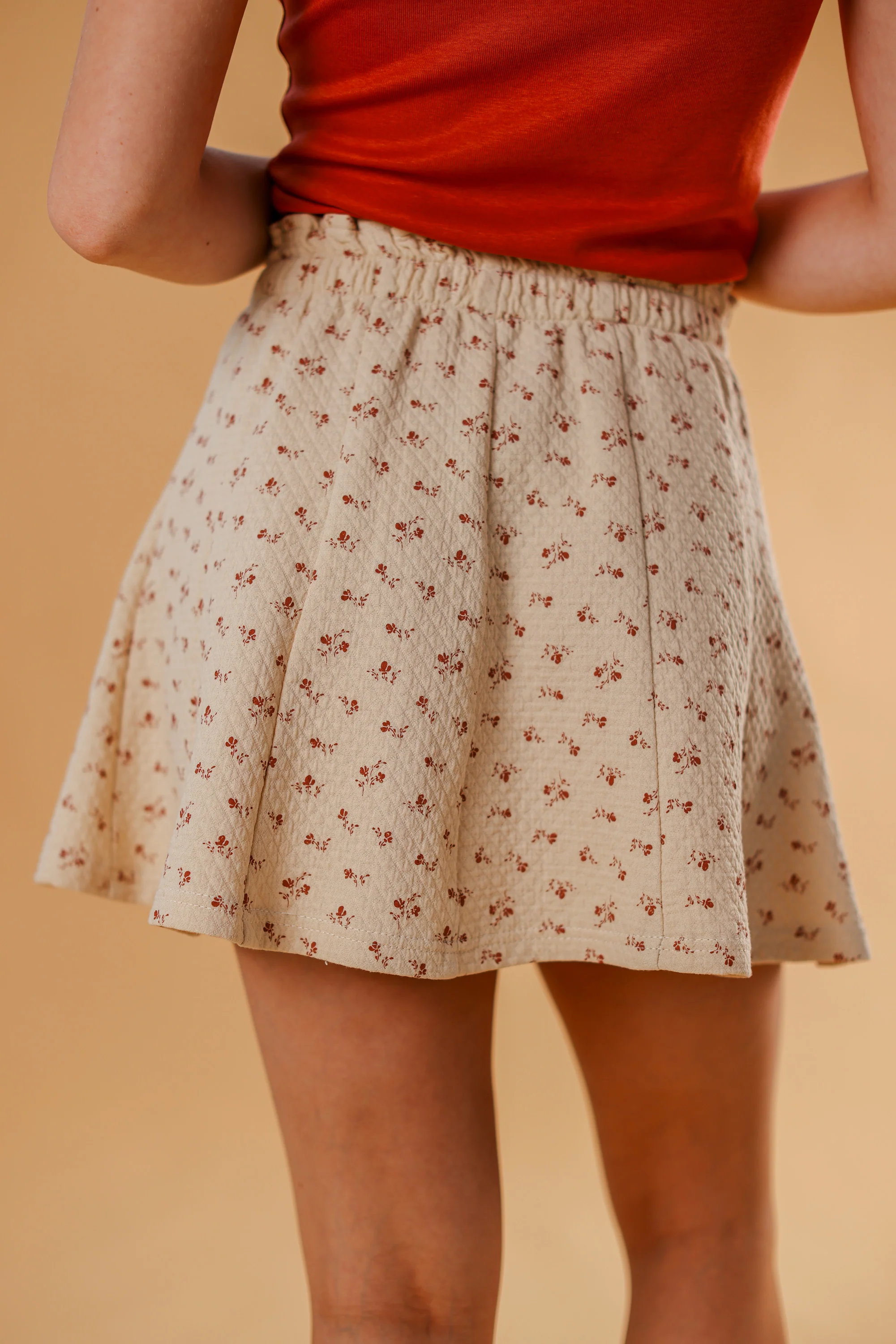 Skirt Zupe Cream Blossoms - Image 5