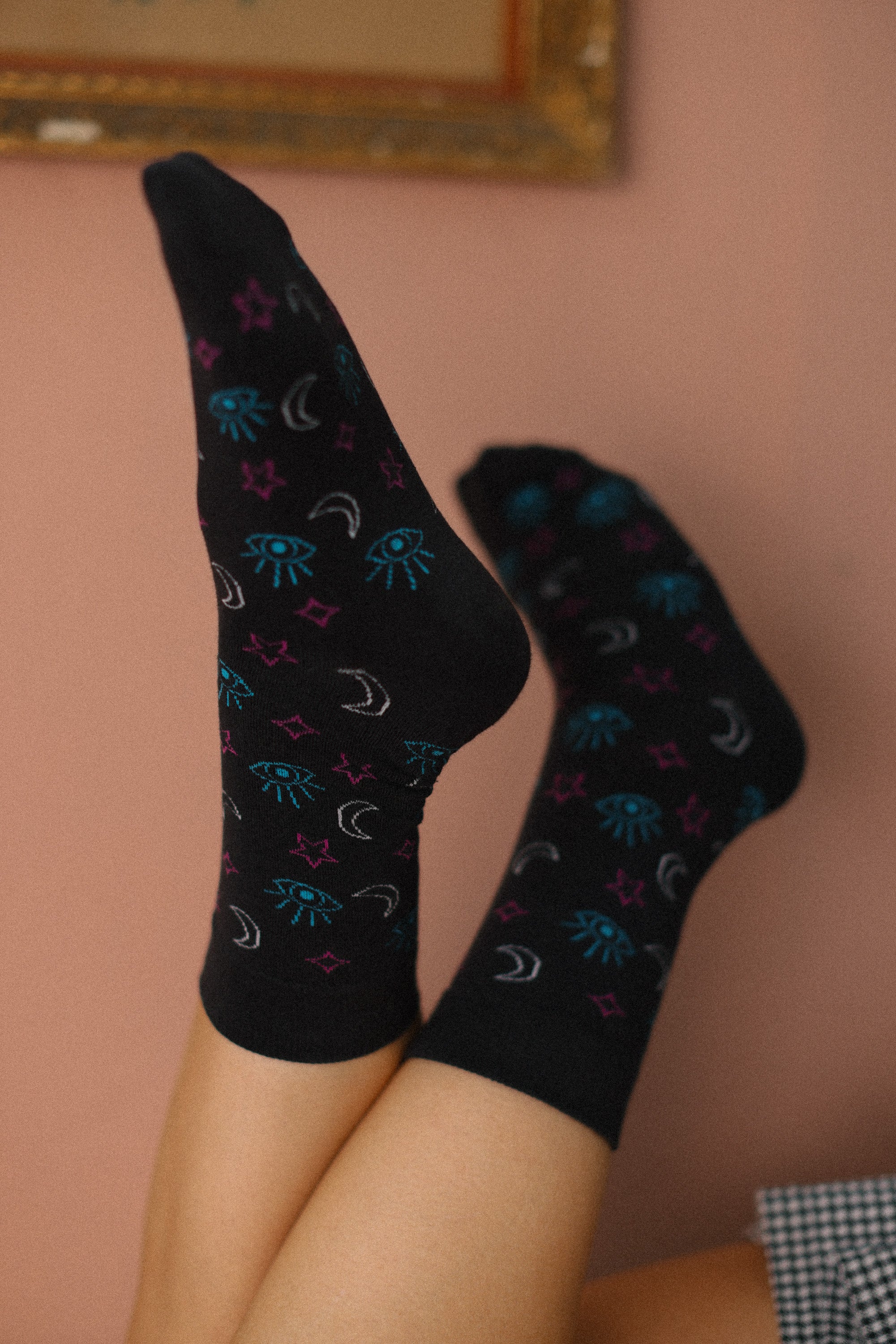 Socks Moon, stars & eyes - Image 3