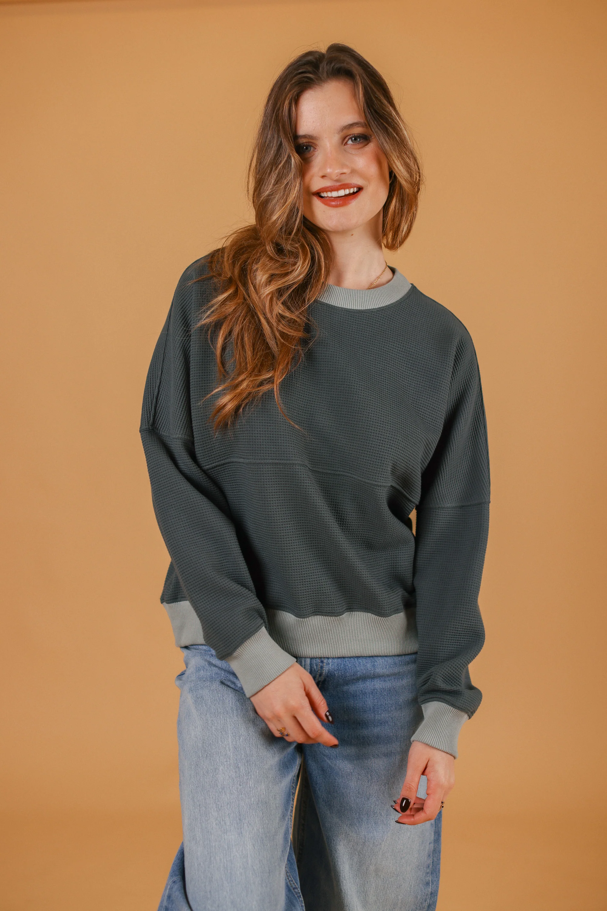 Sweater Aldina Dusky Teal - Image 8