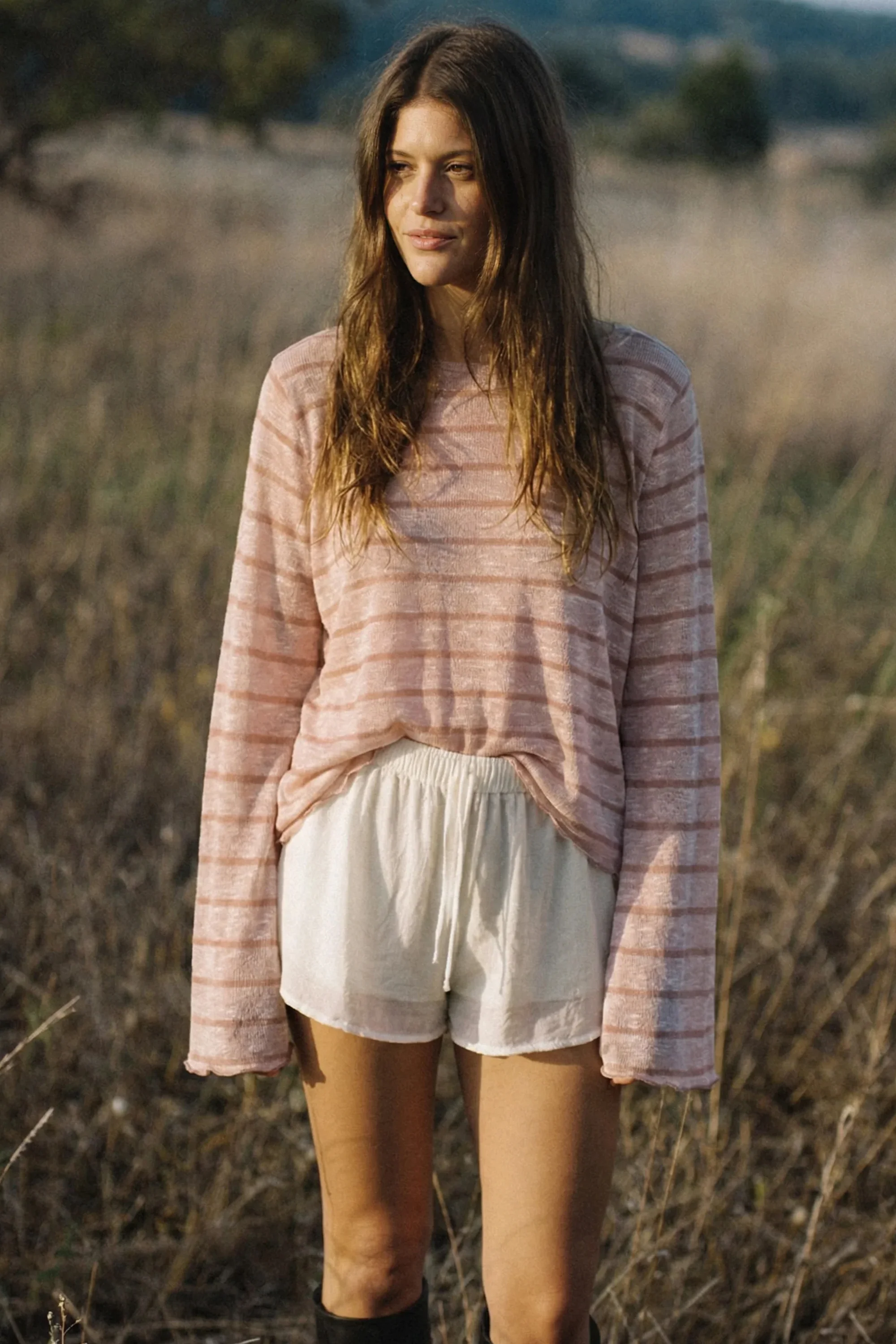 Top Keri Dusty Pink Stripes - Image 2