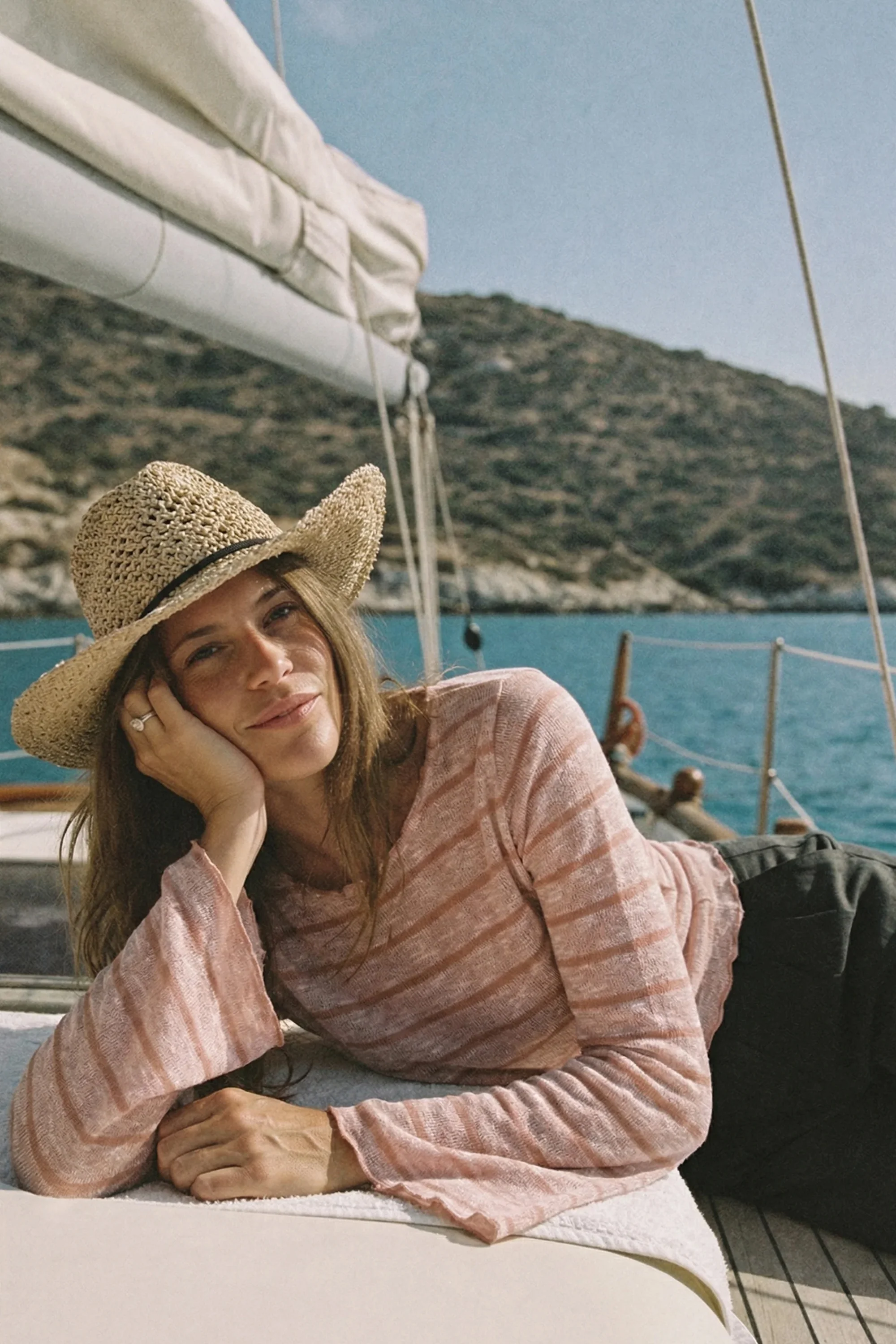 Top Keri Dusty Pink Stripes - Image 3