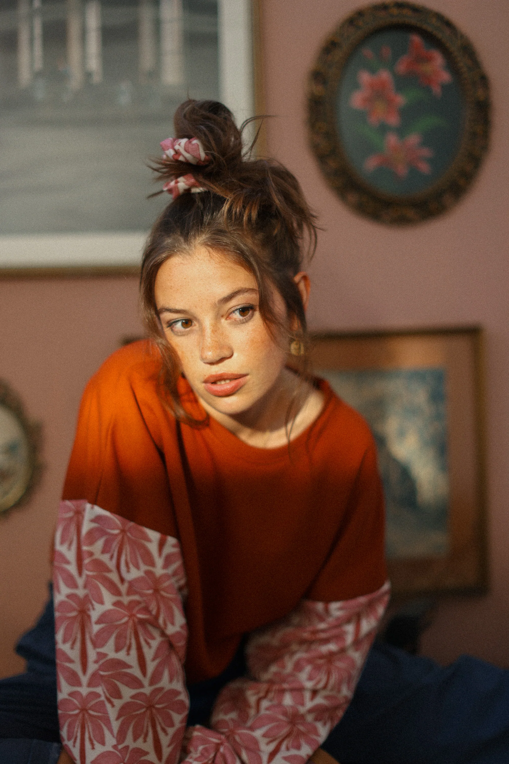 Sweater Maelis Terracotta Rose Palms - Image 5