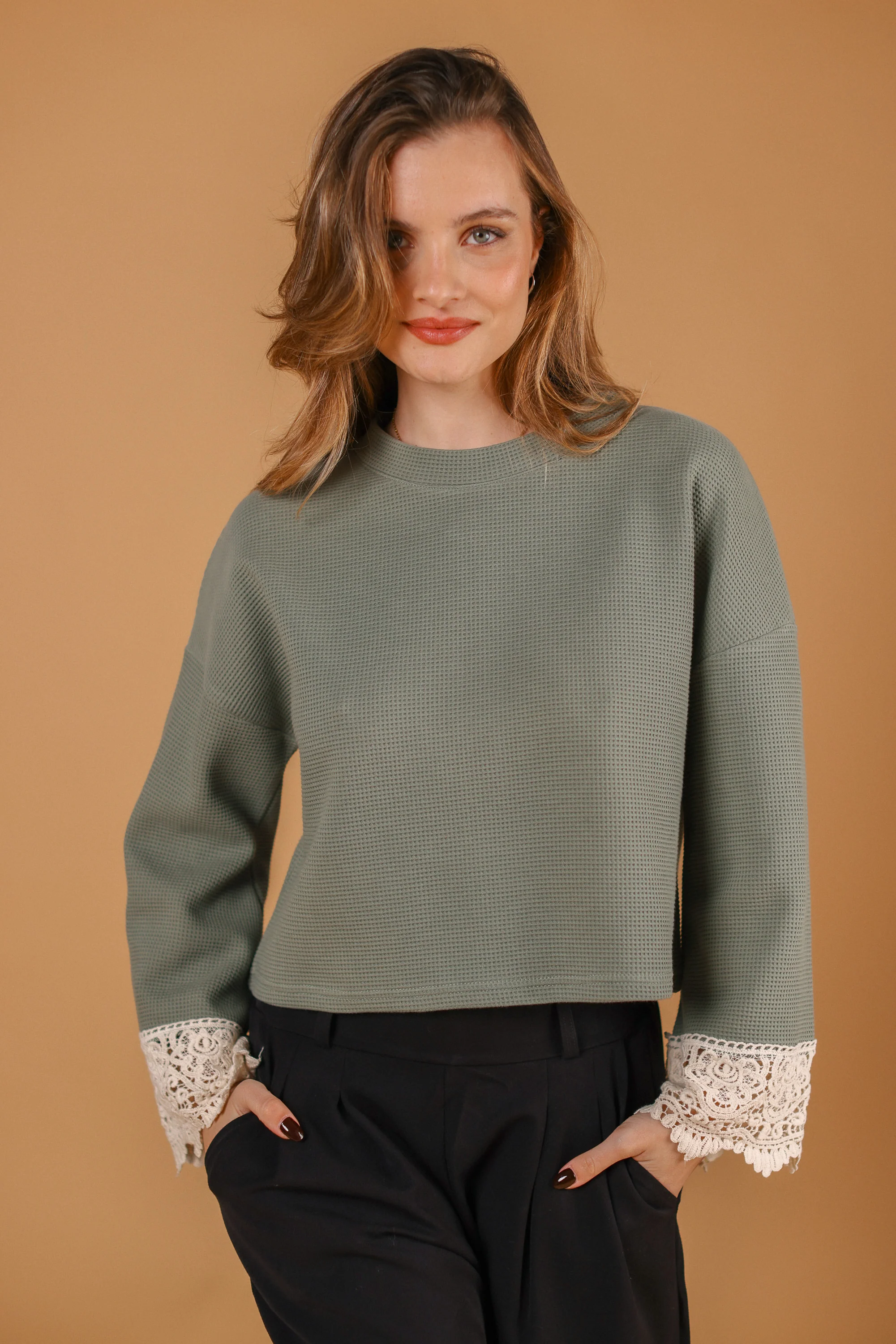 Sweater Teagan Sage Lace - Image 3