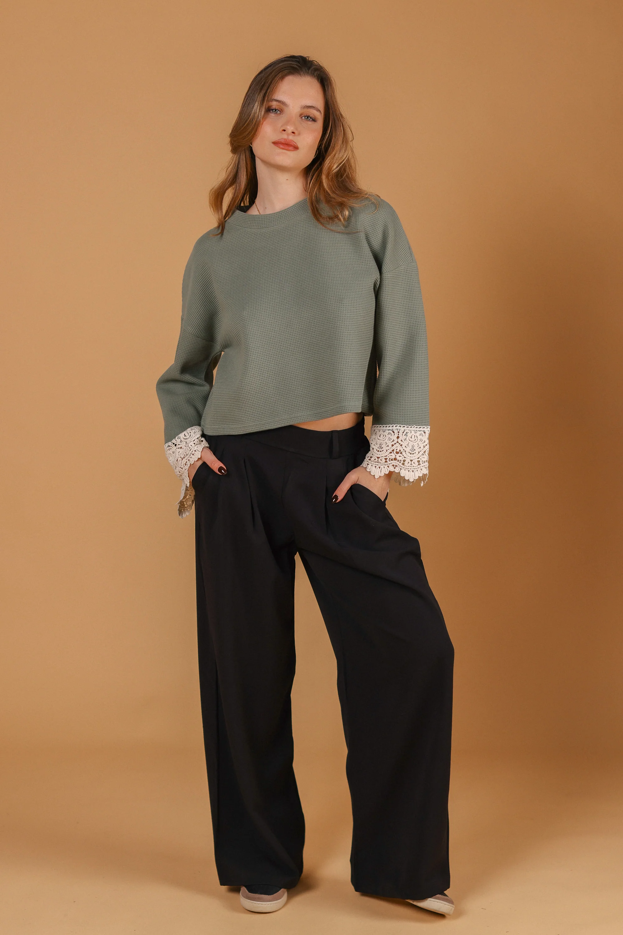 Sweater Teagan Sage Lace - Image 4