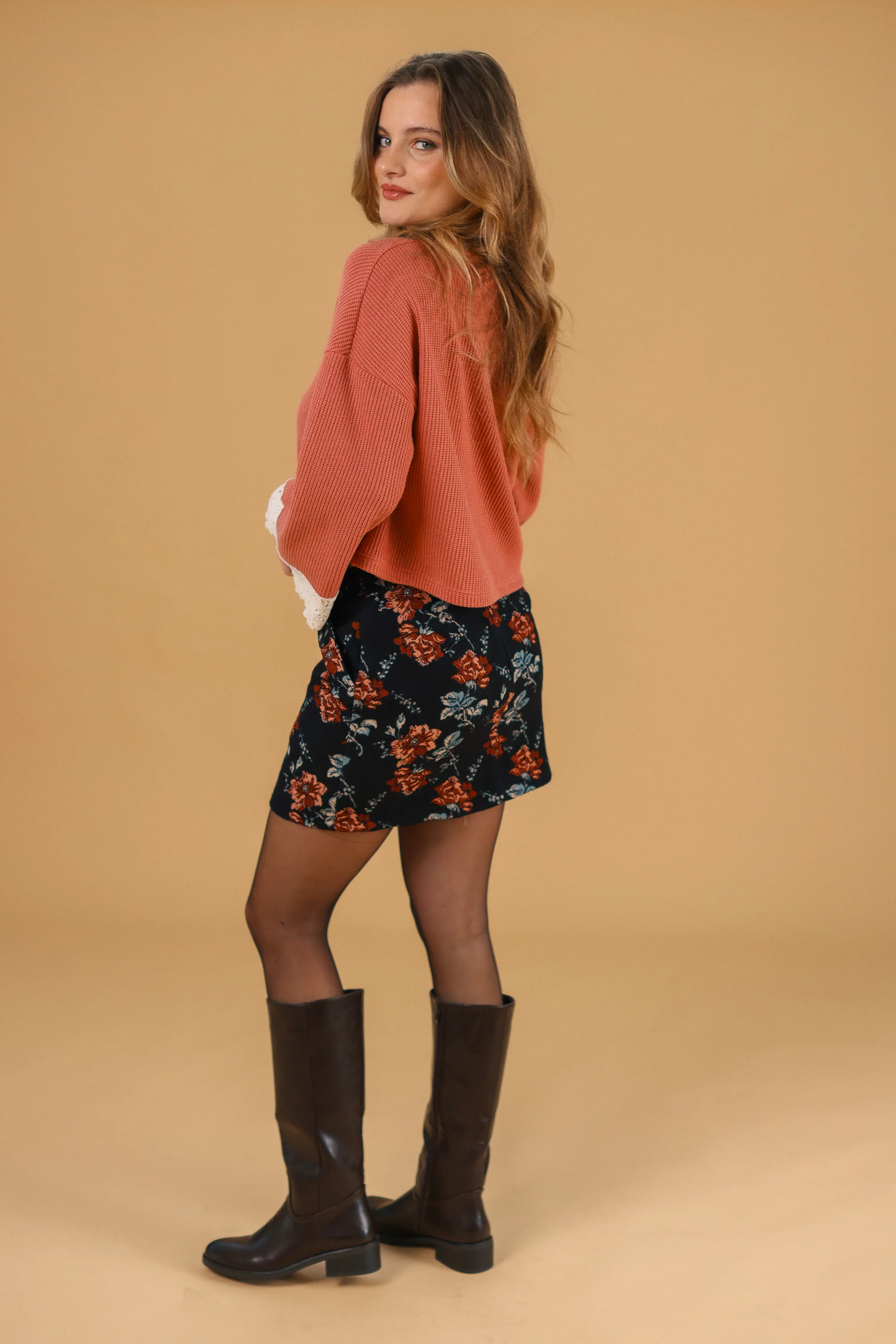 Sweater Teagan Peach Lace - Image 4