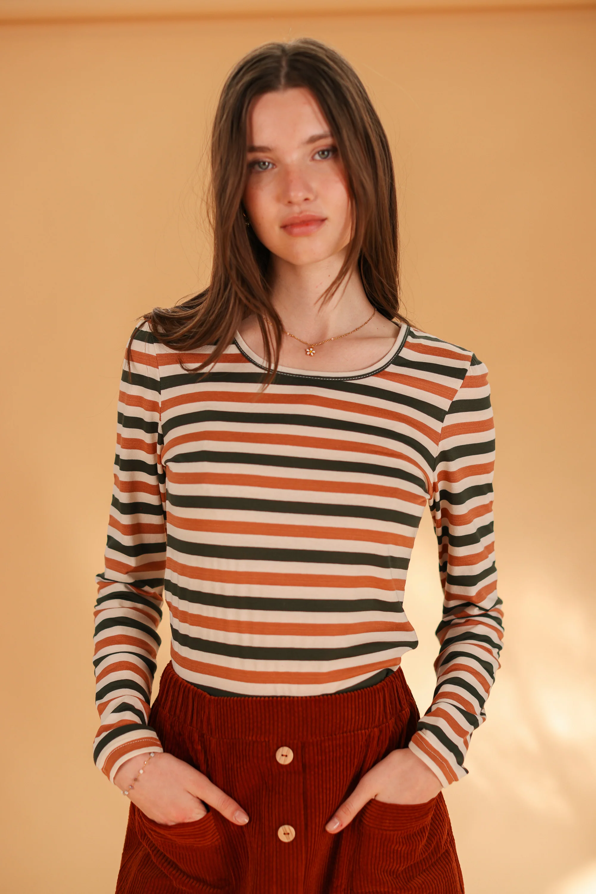 Top Marlena Rustic Stripes - Image 2