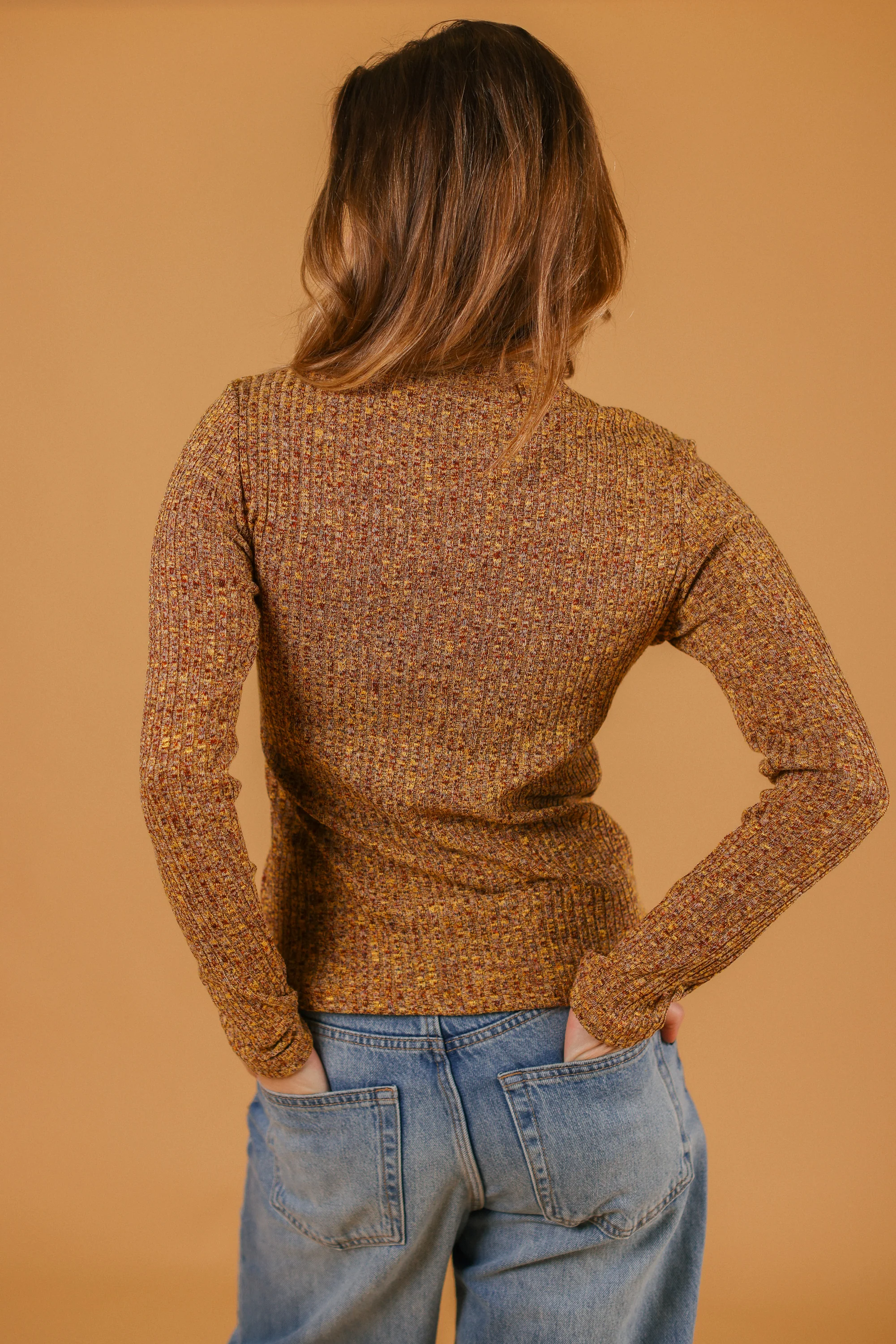 Top Valencia Mustard Melange - Image 3